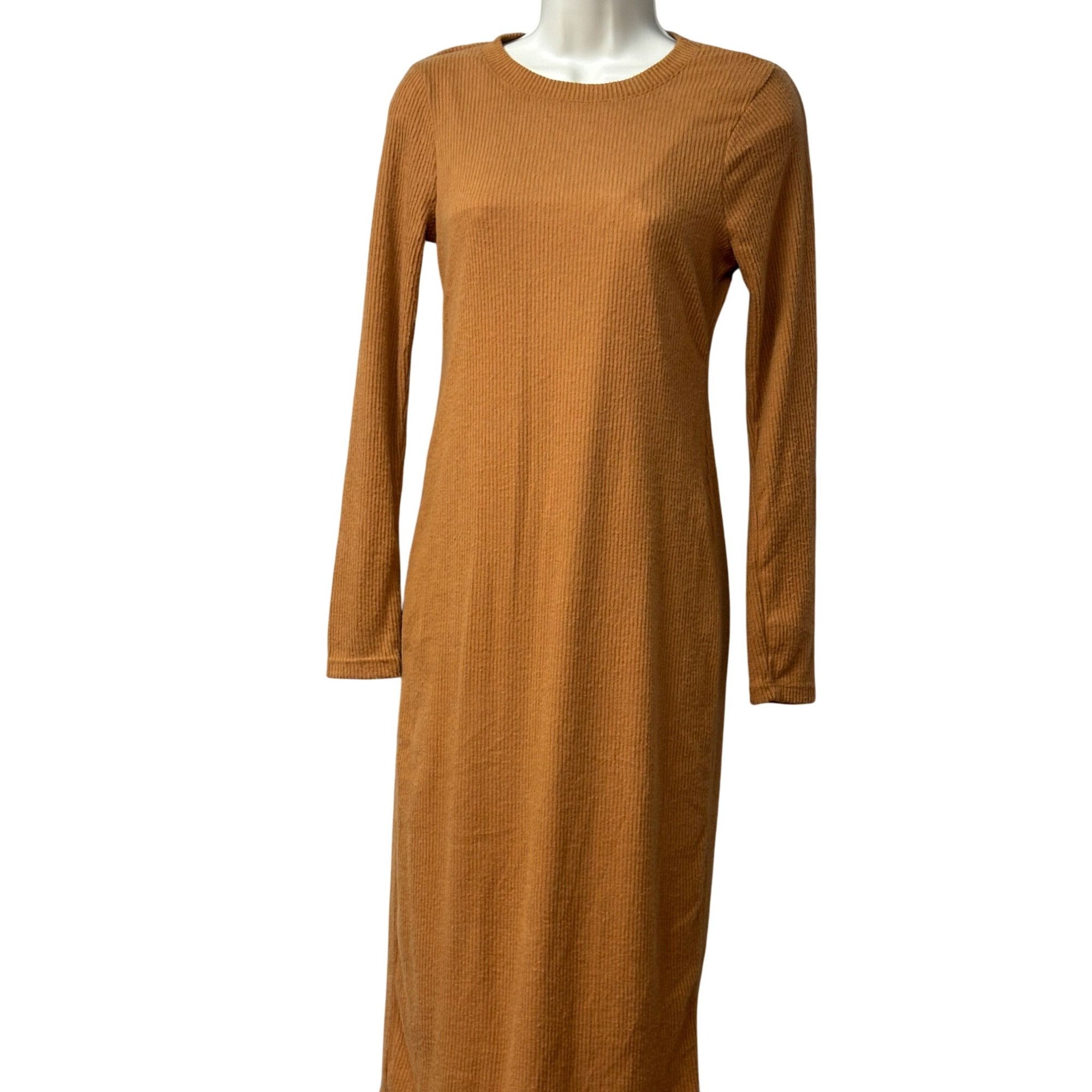 Other INC International Concepts Ribbed Midi Dress, Camel, Sz. S Size S / US 4 / IT 40 - 7 Thumbnail