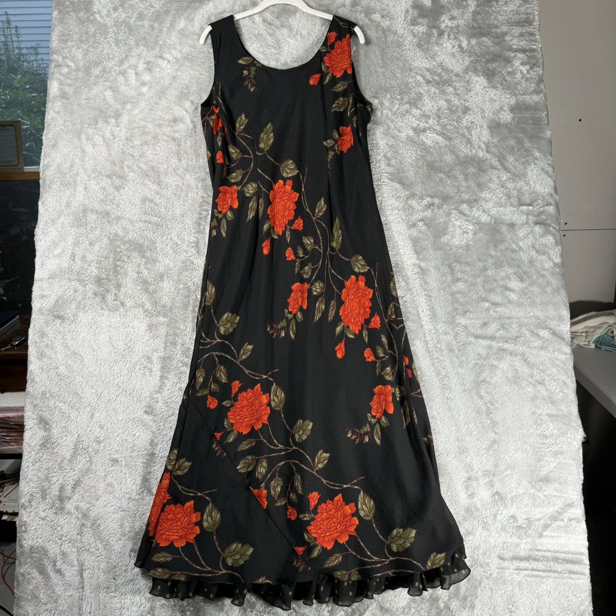 Mary McFadden Floral Maxi Dress