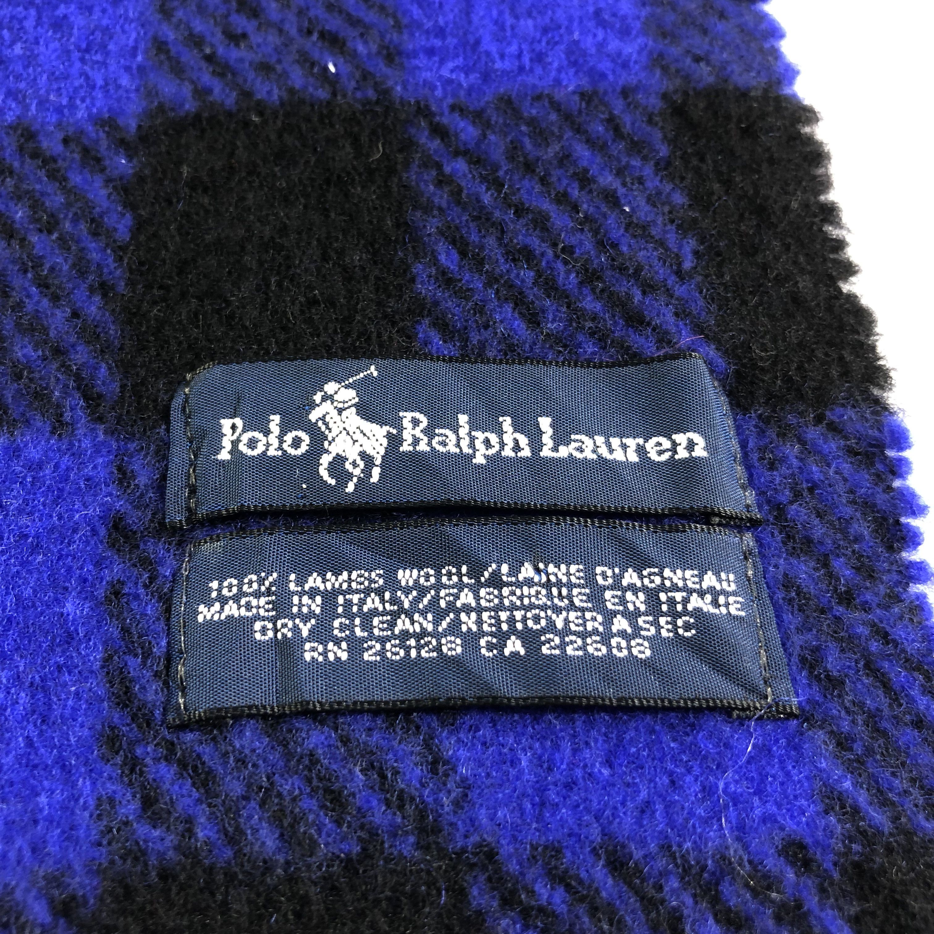 Polo Ralph Lauren Polo Ralph Lauren Tartan Wool Scarf Muffler Neckwear V2300 Size ONE SIZE - 5 Thumbnail