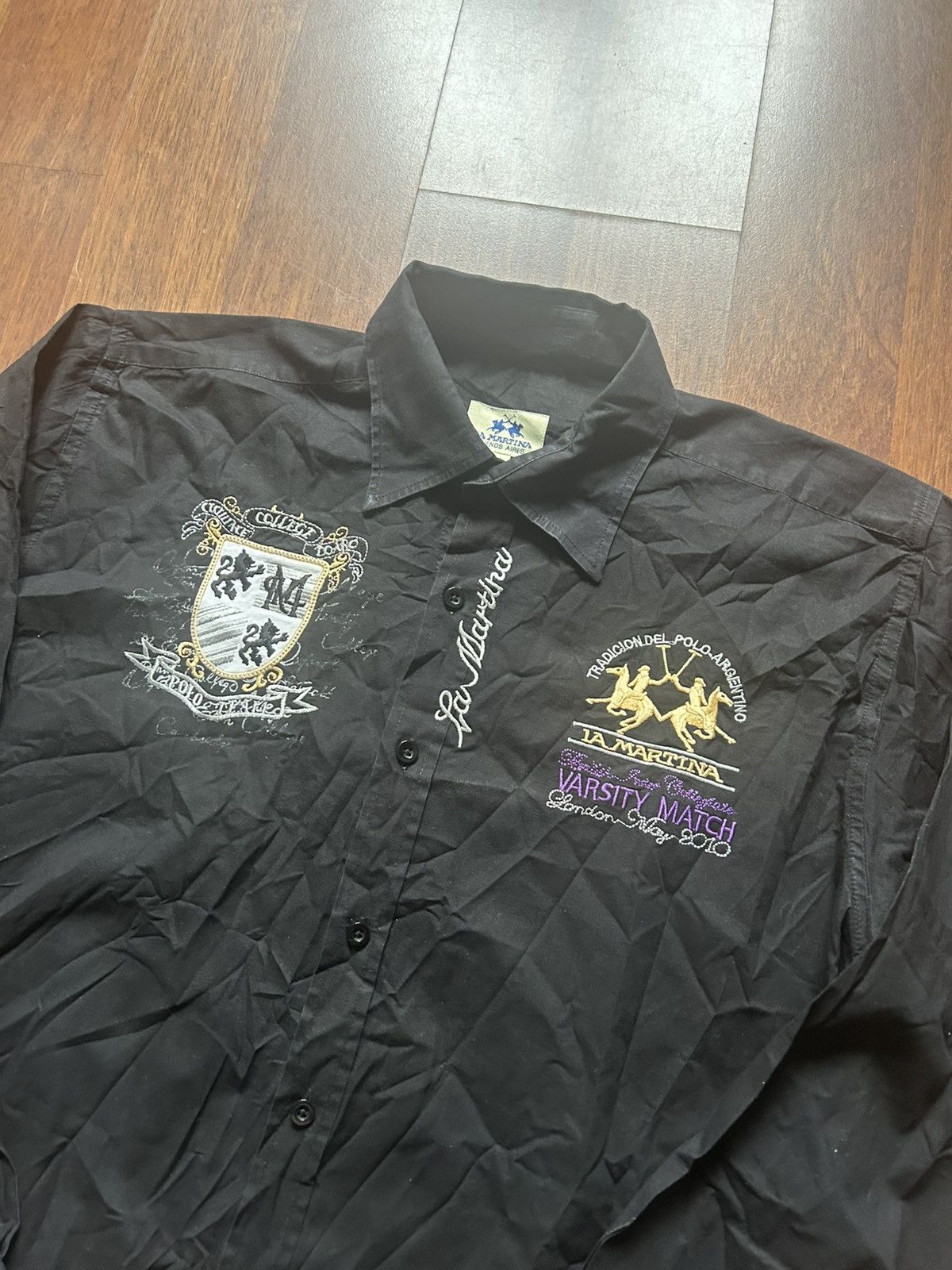 La Martina Vintage La Martina Buenos Aires Men’s Shirt Solid Style XL Size US XL / EU 56 / 4 - 2 Thumbnail
