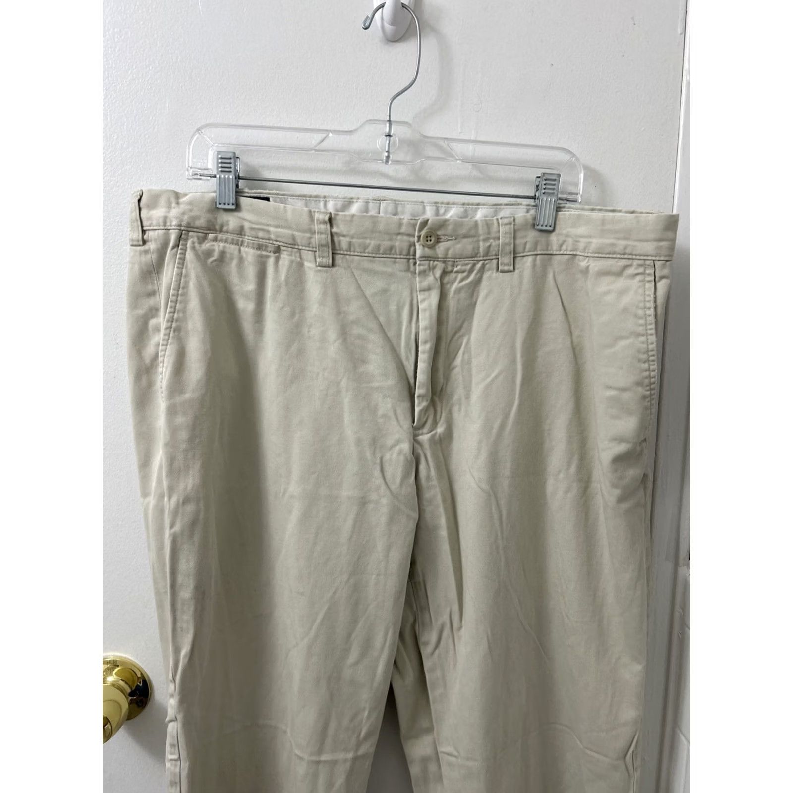 Polo Ralph Lauren VINTAGE Polo Ralph Lauren Preston Pants Mens Sz 38x30 Beige Flat Front Blue Pony Polo Ralph Lauren Preston Pants Beige Flat Front 38x30 Mens Classic Size US M / EU 48-50 / 2 - 2 Thumbnail