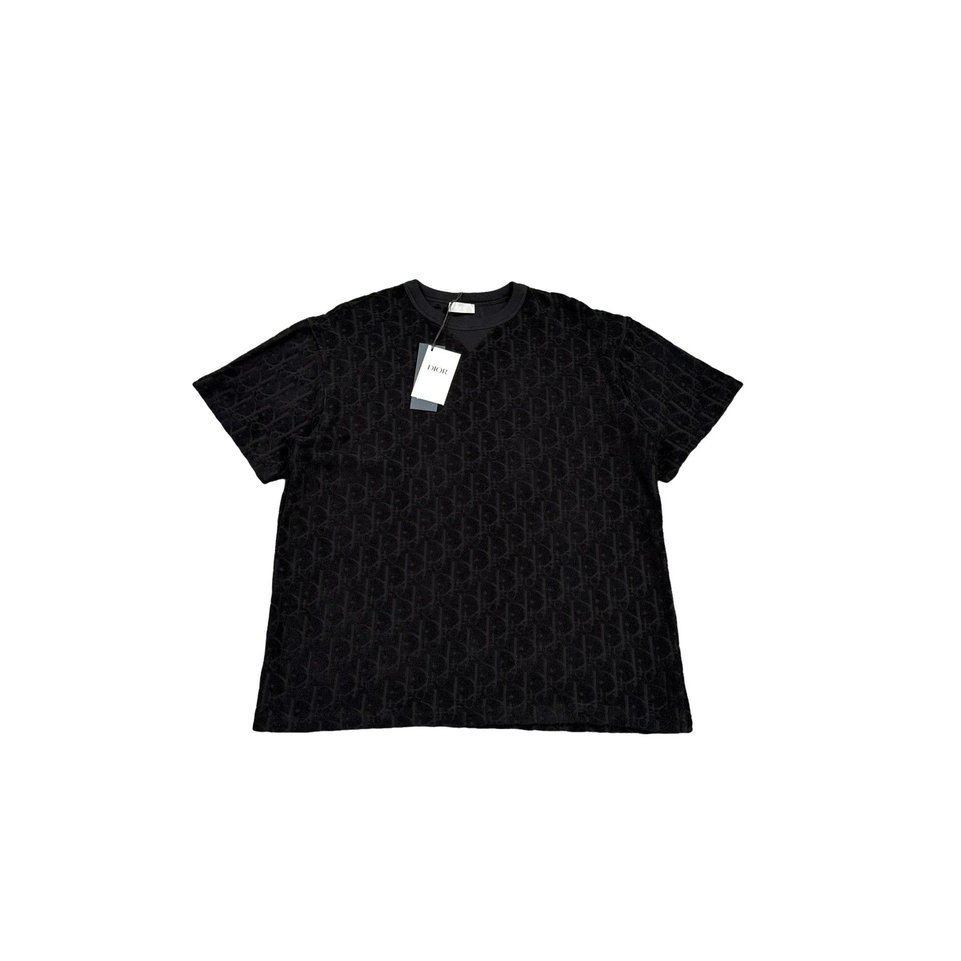 Dior Dior Oblique Terry Cotton T-Shirt L Size US L / EU 52-54 / 3 - 1 Thumbnail