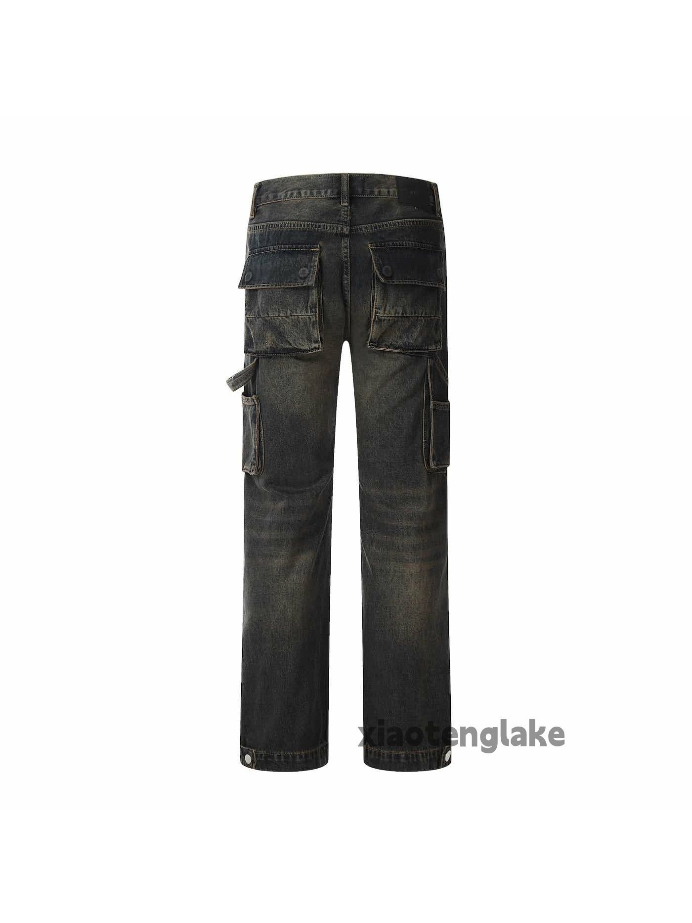Jean × Vintage washed faded carpenter utility skate hiphop jeans Size US 30 / EU 46 - 3 Thumbnail