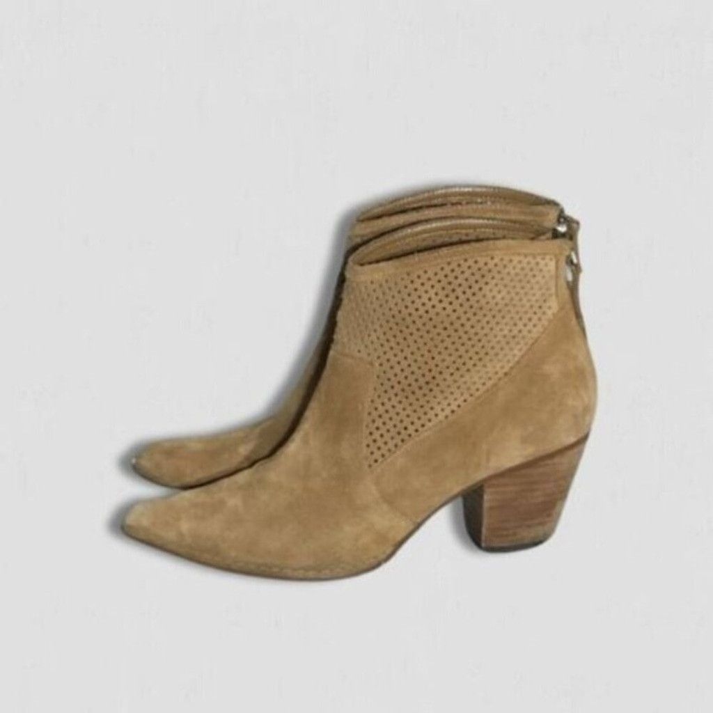 Treasure & Bond Treasure & Bond Ankle Boots Suede Leather Zip Caramel sz 8 Size US 8 / IT 38 - 1 Thumbnail