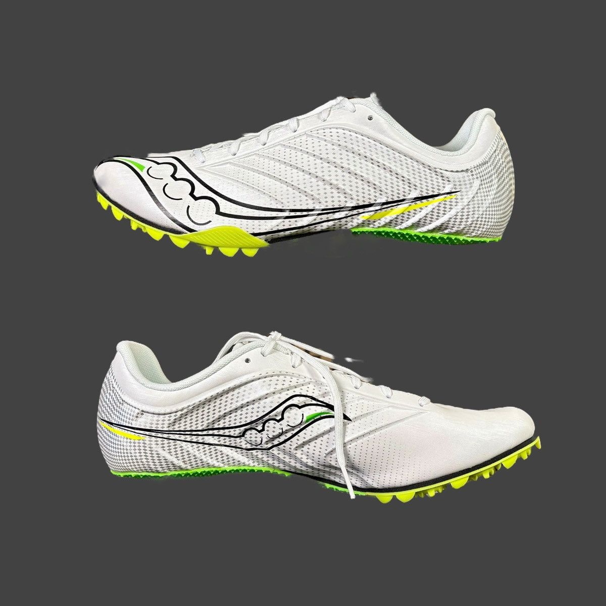 Saucony Saucony Men’s Spitfire White Yellow Running Shoes Sz 11 Size US 11 / EU 44 - 2 Thumbnail