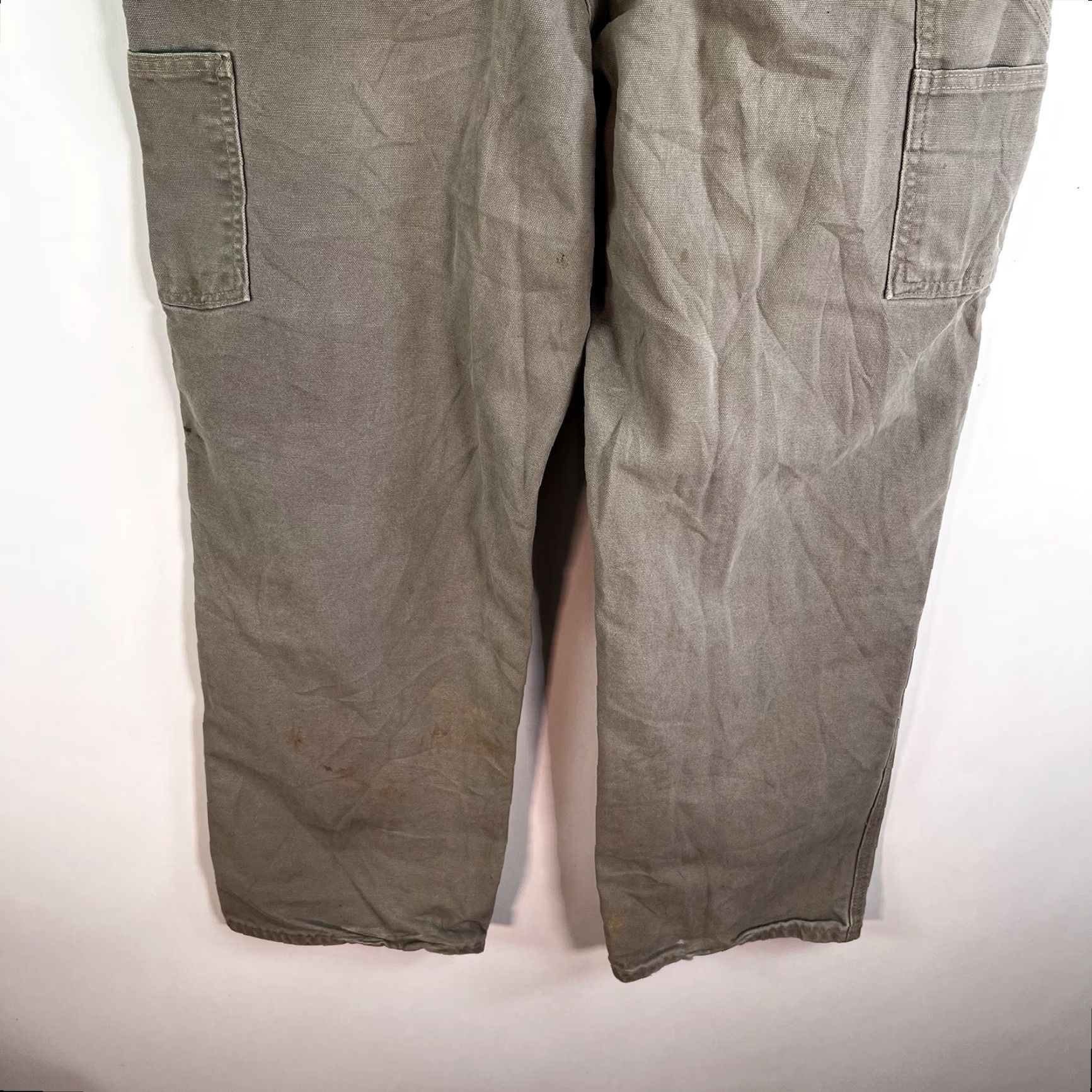 Carhartt VINTAGE Carhartt B11 Carpenter Canvas Pants Mens SZ 34 Tan Distressed 5-Pocket Cargo USA Jeans Brown Cotton Size US 34 / EU 50 - 6 Thumbnail