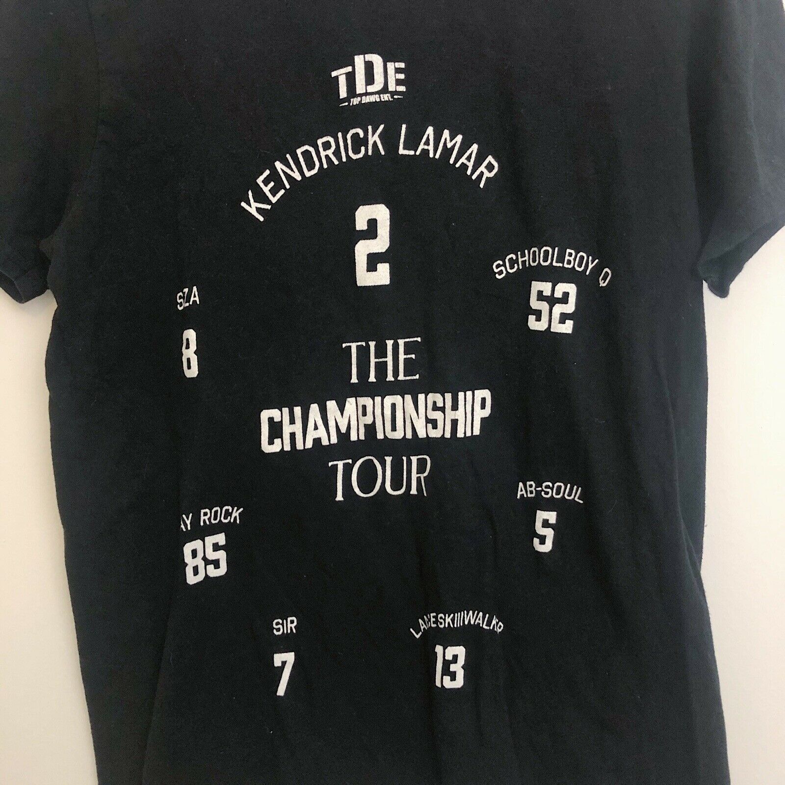 Top Dawg Entertainment 2018 Top Dawg TDE The Championship Tour T Shirt Sz. S Size US S / EU 44-46 / 1 - 3 Thumbnail