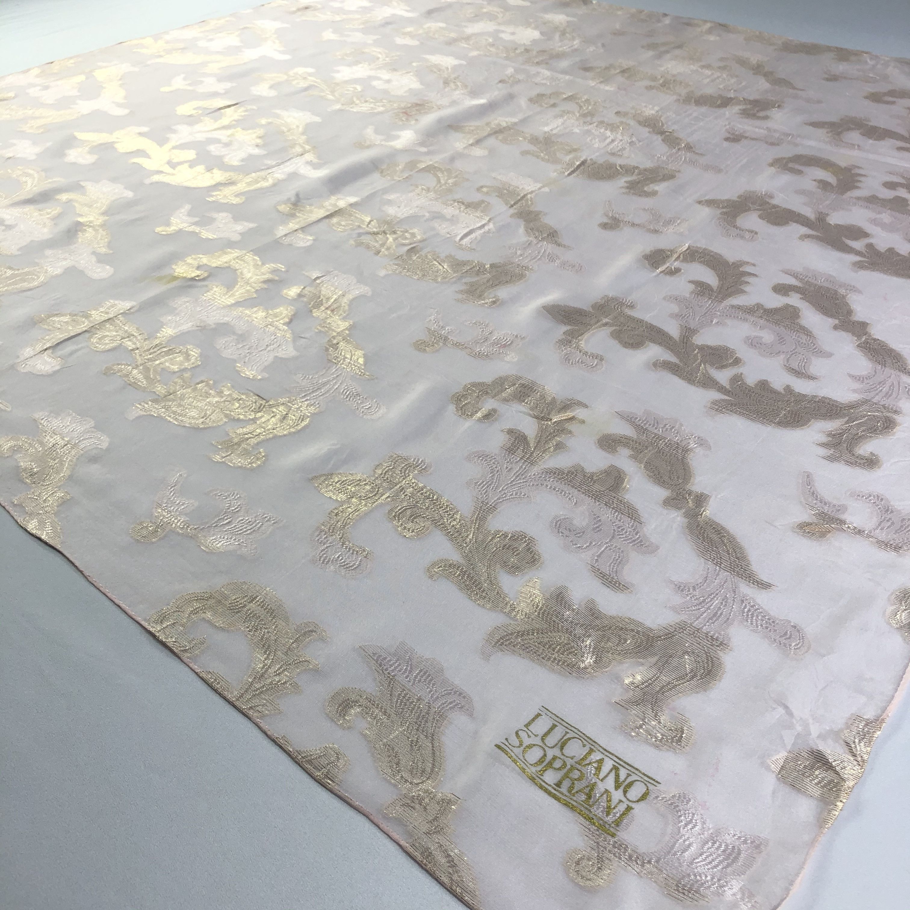 Vintage Vintage Luciano Soprani Silk Scarf Size ONE SIZE - 4 Thumbnail
