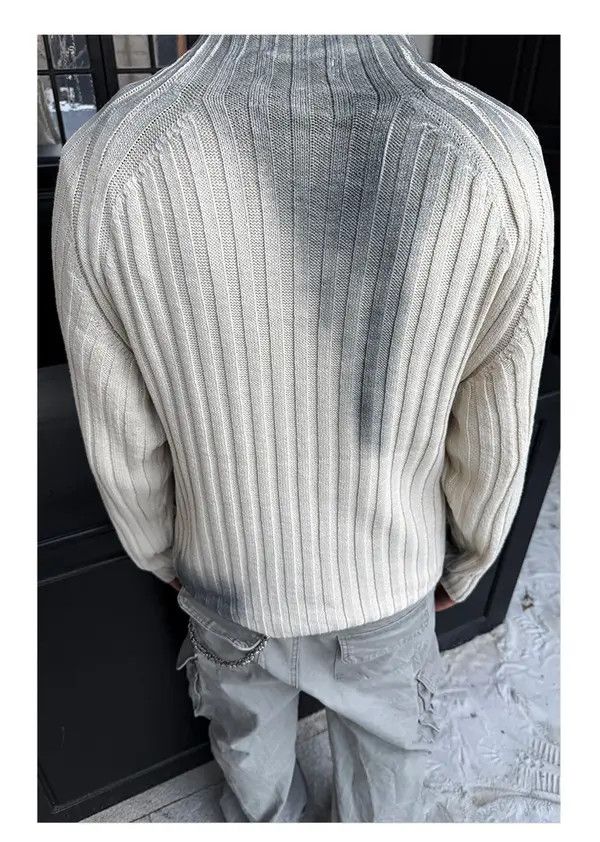 Vintage Sachiko x Kaori Tie Dye Stripe Knit Sweater Size US M / EU 48-50 / 2 - 6 Thumbnail