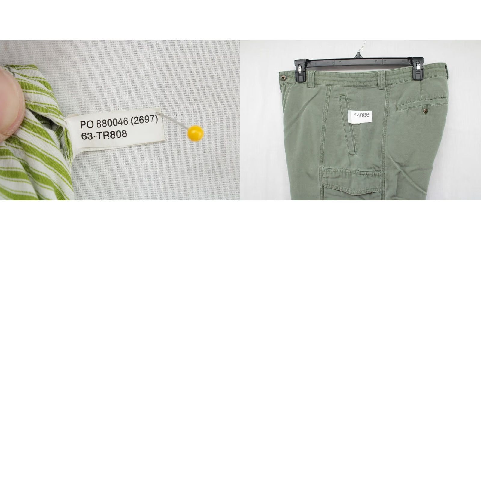 Tommy Bahama VINTAGE Tommy Bahama Cargo Shorts Mens 36 Green Relaxed Cotton Canvas 13 Inseam Pockets Cargo Beach Preppy 90s Mens Size US 36 / EU 52 - 8 Thumbnail