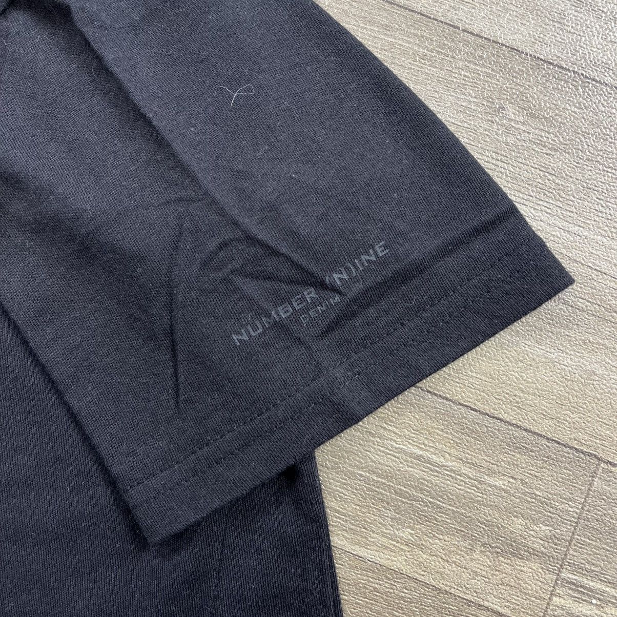 Number (N)ine 2000s Number (N)ine Denim Basic Black Tee Japanese Brand Y2K Size US L / EU 52-54 / 3 - 6 Thumbnail