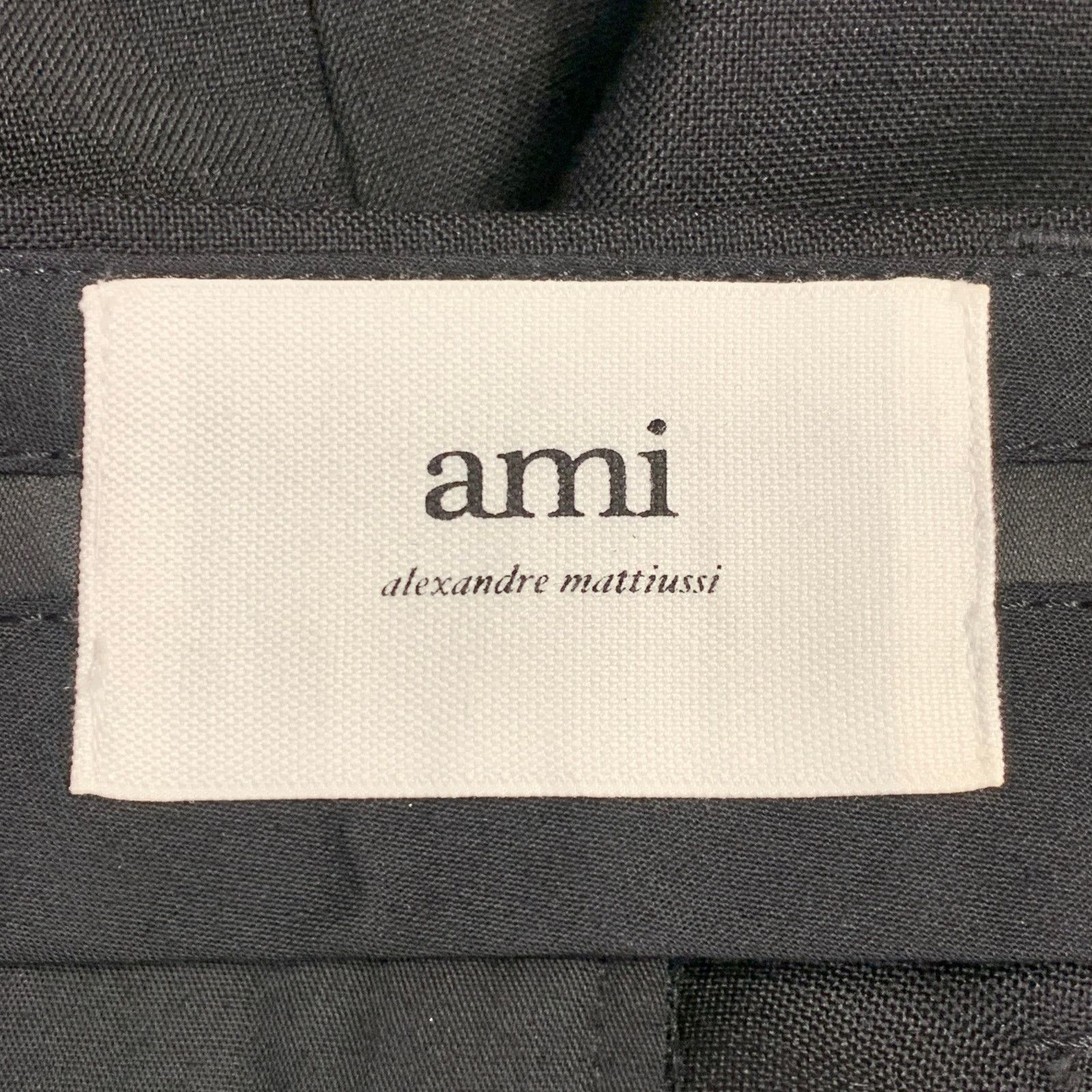 AMI Size 34 Black Mohair Virgin Wool Dress Pants Size US 34 / EU 50 - 3 Thumbnail