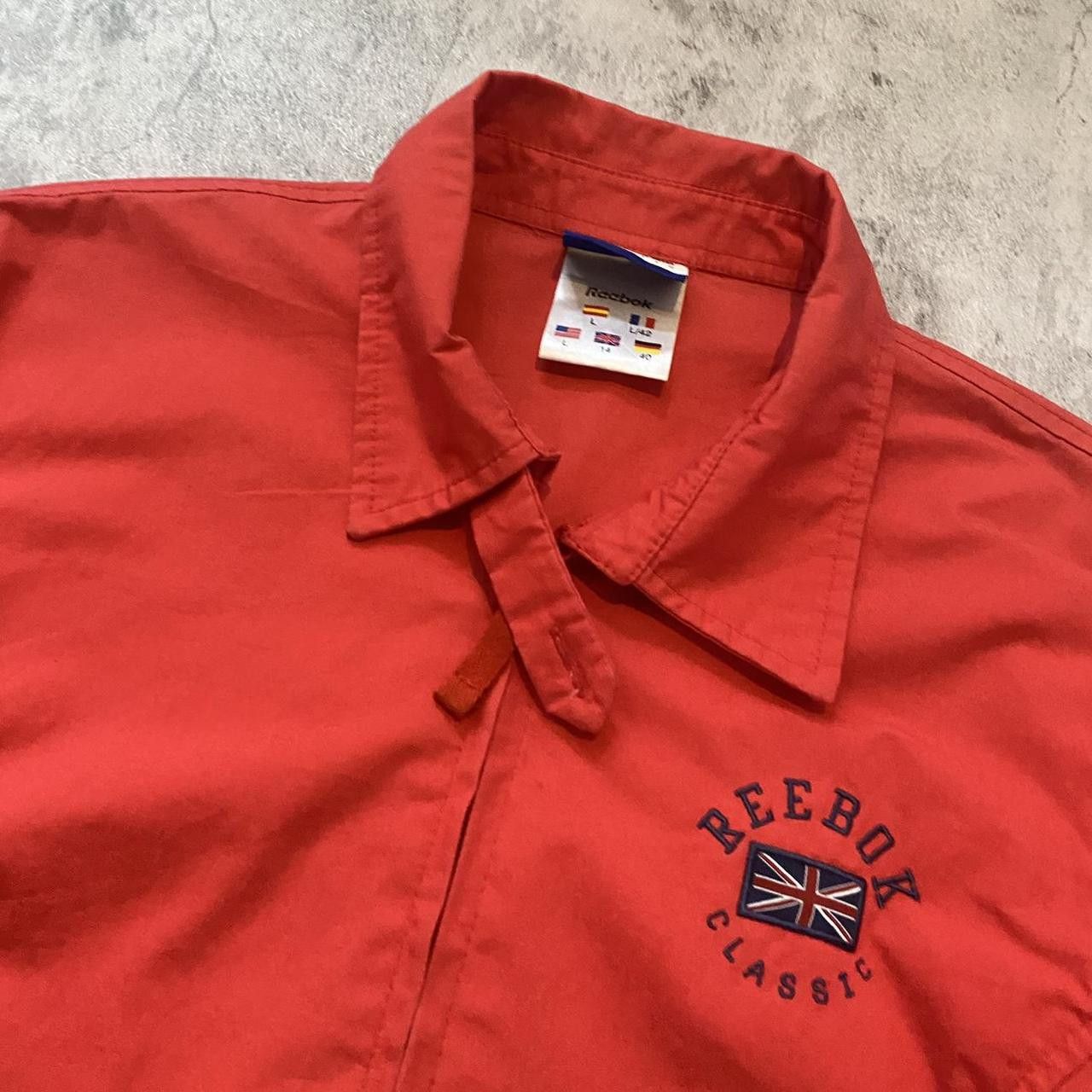 Reebok 2000s y2k Red Reebok jacket with embroidered logo Size US S / EU 44-46 / 1 - 2 Thumbnail