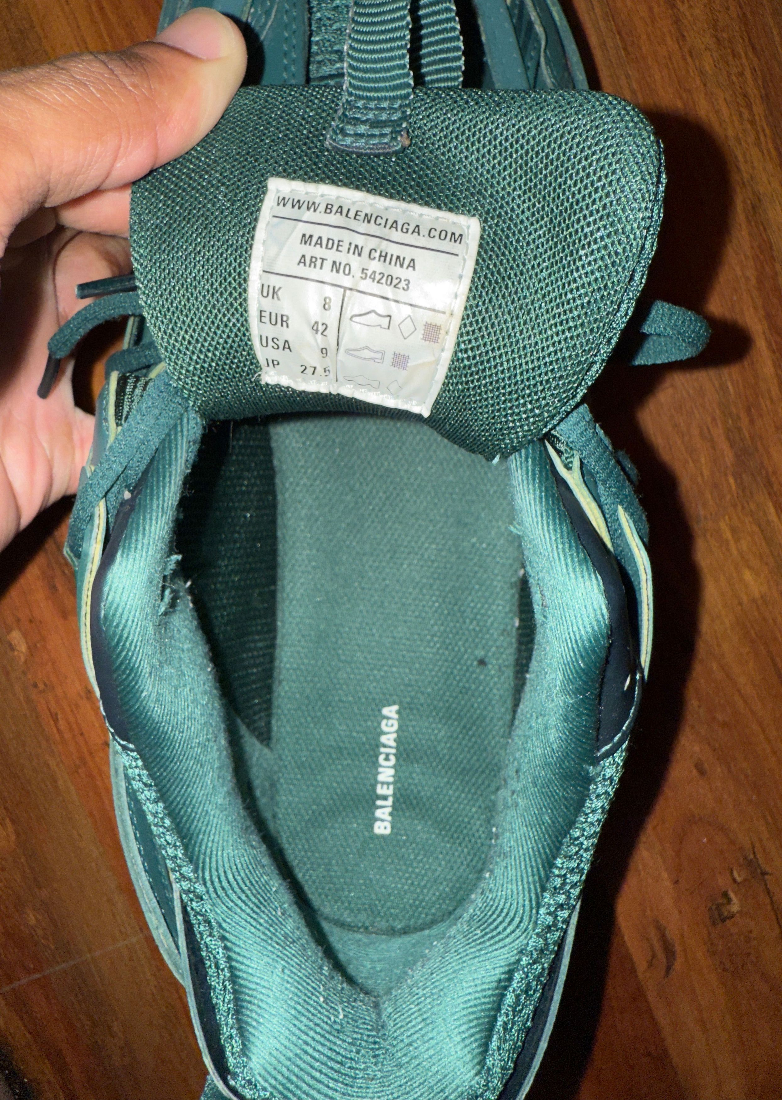 Balenciaga Balenciaga Men’s Green Dark Track Sneakers Size US 9 / EU 42 - 6 Thumbnail