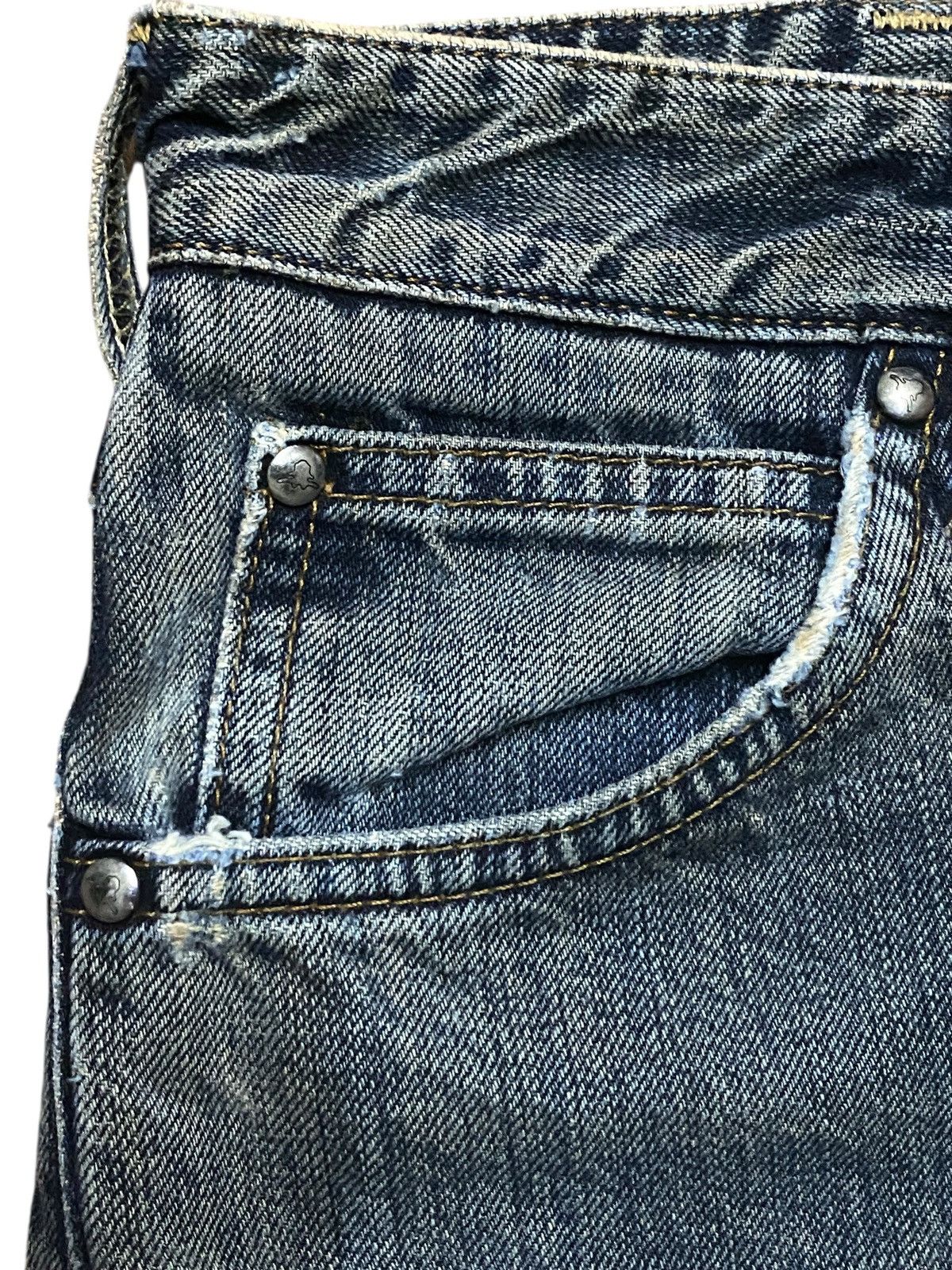 Wrangler Wrangler Authentic Western geams Distressed Loose Jeans Size US 30 / EU 46 - 14 Thumbnail