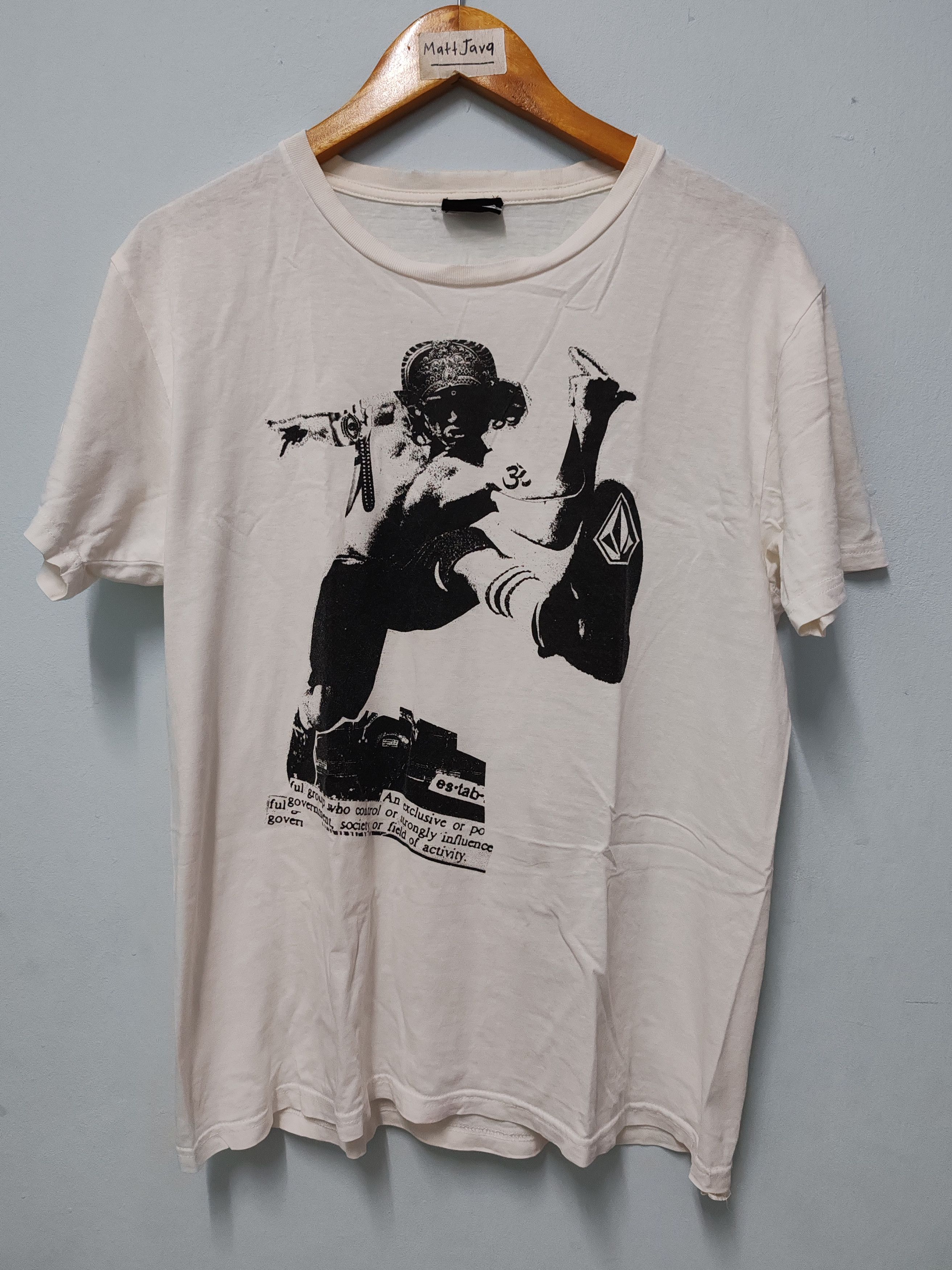 Seditionaries Vintage Volcom Seditionaries Punk Distressed Tee Skateboard Size US L / EU 52-54 / 3 - 2 Thumbnail