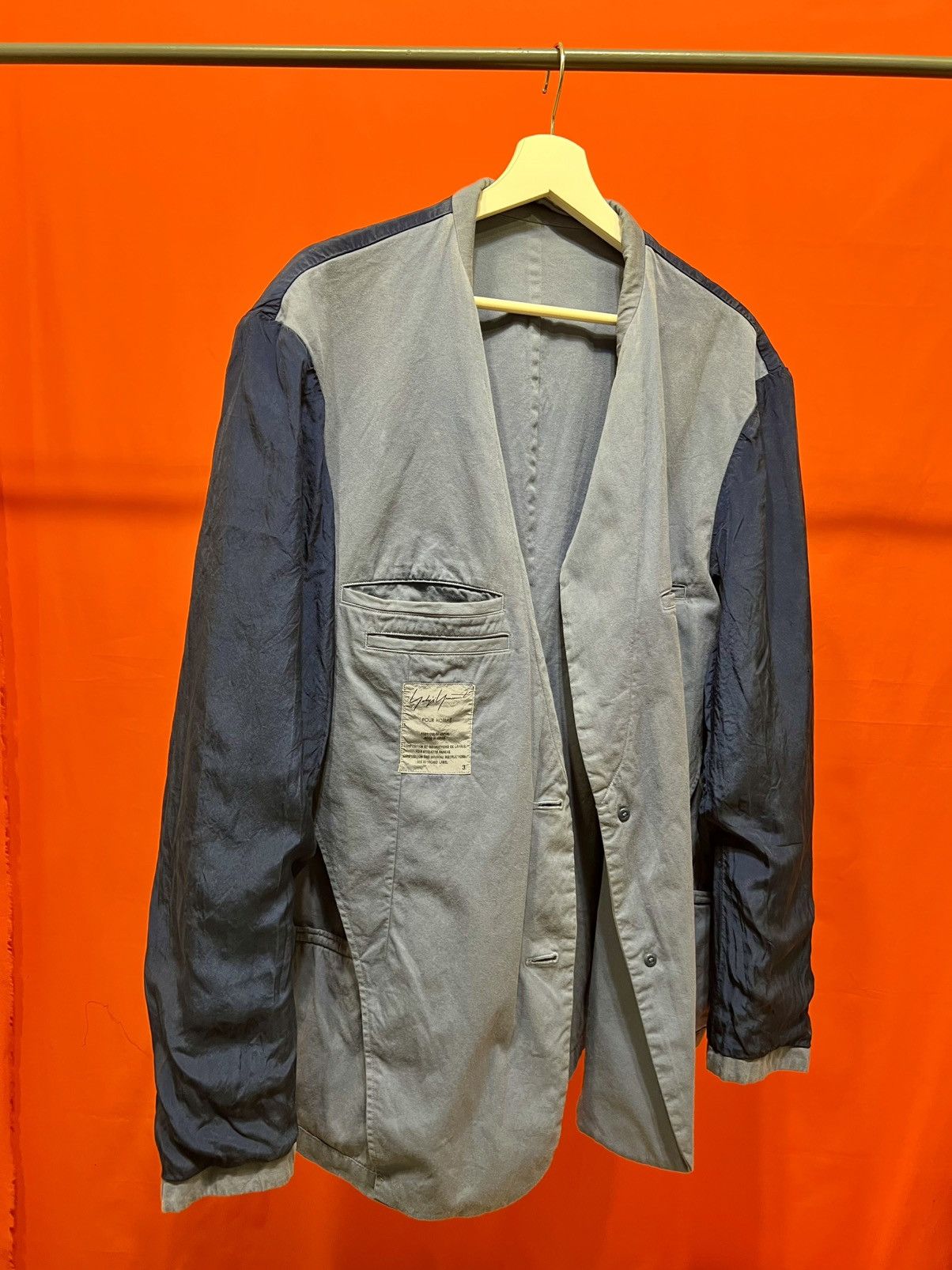 Yohji Yamamoto YOHJI YAMAMOTO objet dyed blazer, size 3 Size 48R - 10 Thumbnail