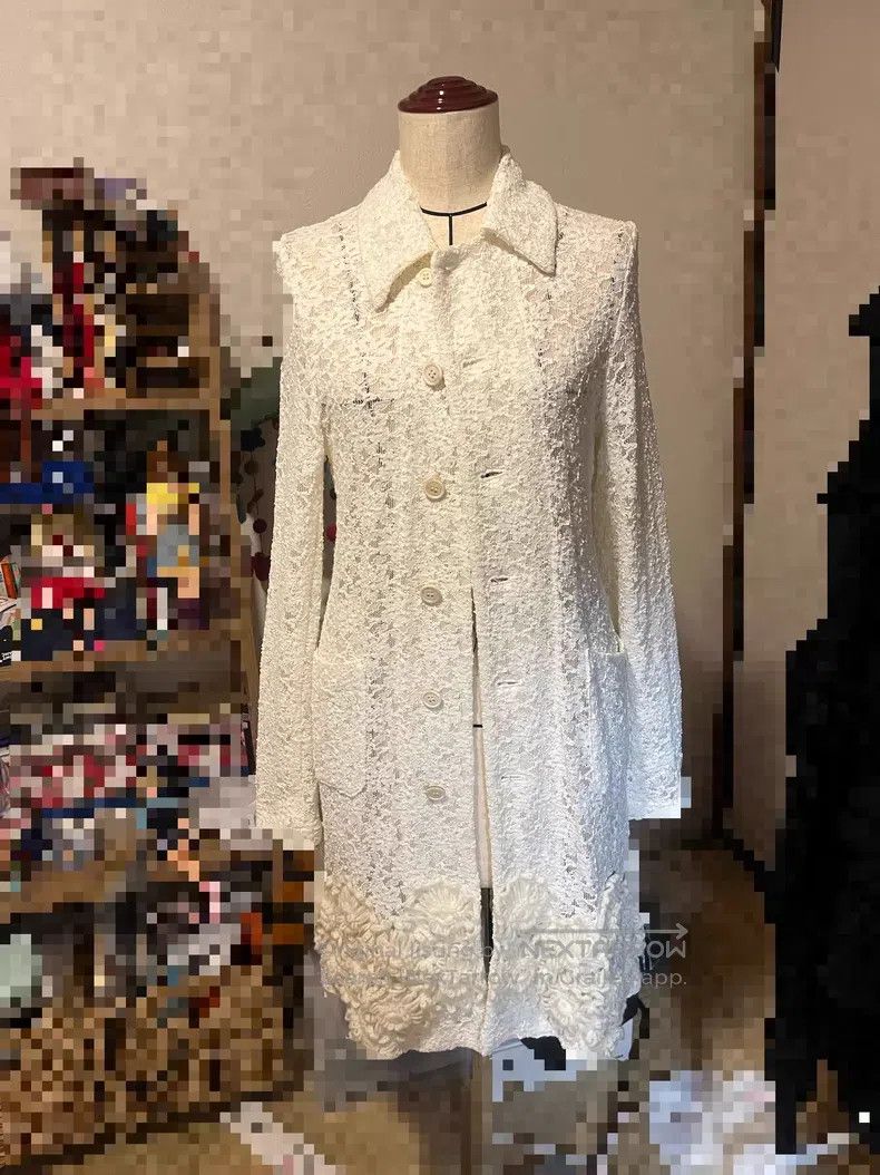 Comme des Garcons Comme Des Garcons Cream lace three-dimensional crochet flo Size S / US 4 / IT 40 - 1 Thumbnail