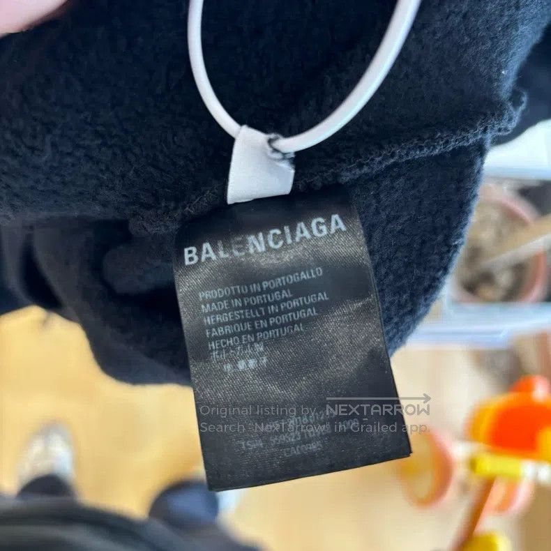 Balenciaga Balenciaga Matrix Band Printed Hooded Sweatshirt Size US S / EU 44-46 / 1 - 6 Thumbnail