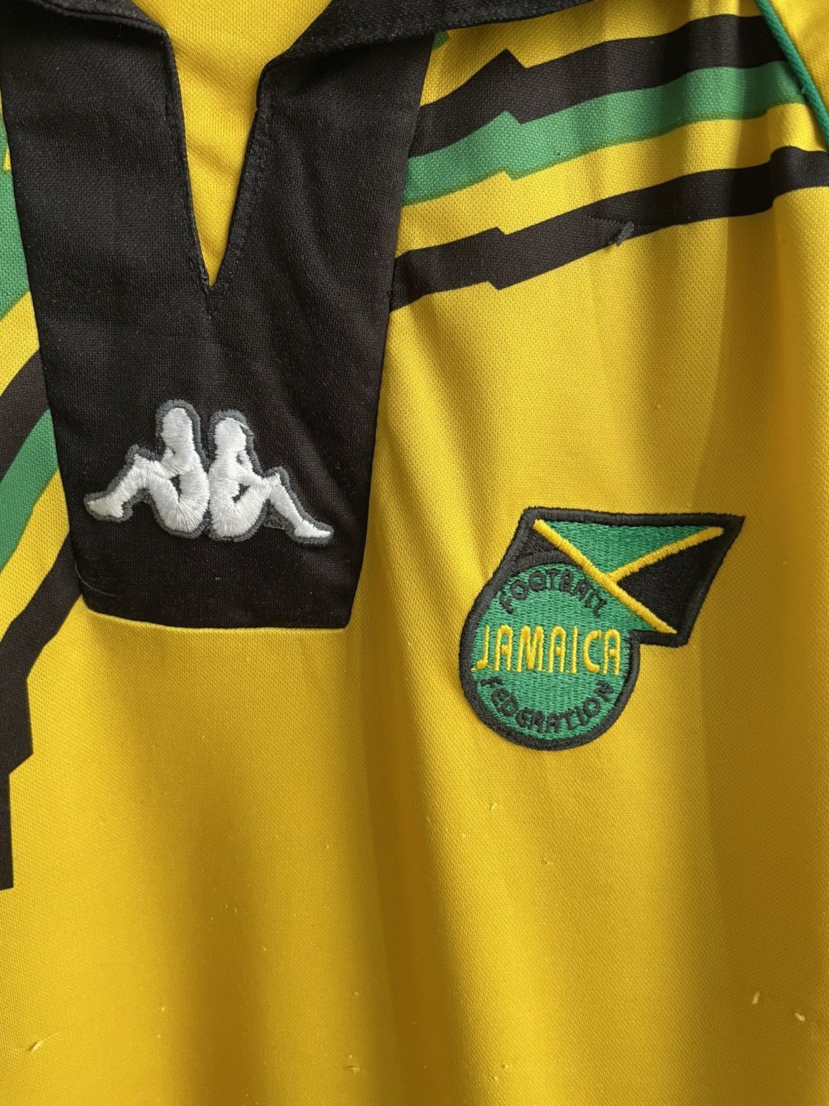 Vintage Jamaica 1998 1999 2000 Home Football Soccer Jersey Shirt VTG Size US XL / EU 56 / 4 - 5 Thumbnail