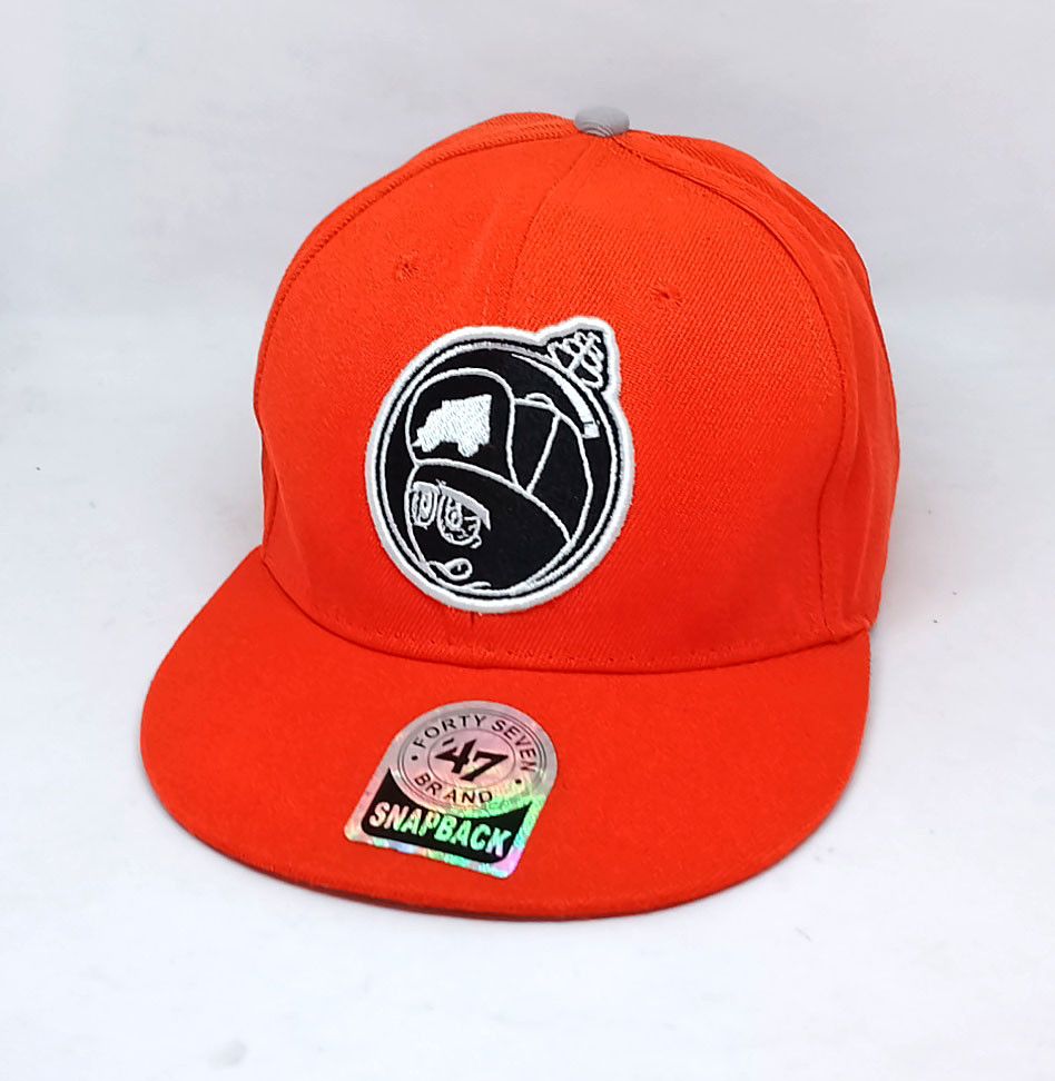 TRUKFIT Trukfit Orange Flat Brim Cap One Size Snapback Hat Size ONE SIZE - 1 Thumbnail