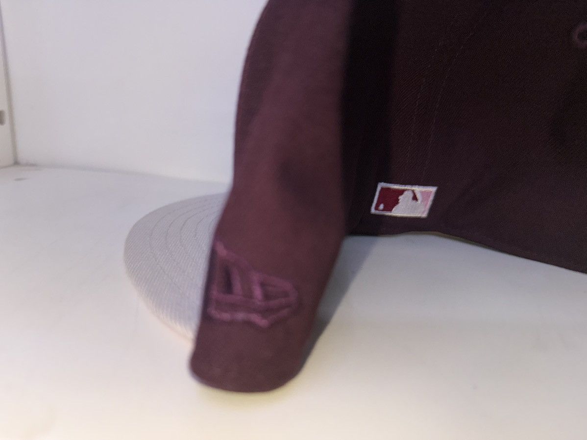 New Era LA Dodgers 100th Anniversary FITTED 7 3/8 (Red velvet) Size ONE SIZE - 4 Thumbnail