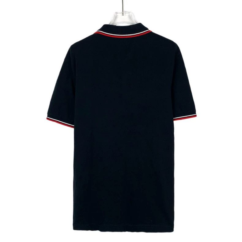 Prada Prada Logo striped trim lapel black short-sleeved Polo shir Size US XL / EU 56 / 4 - 2 Thumbnail