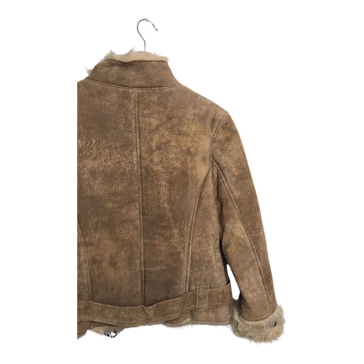 Japanese Brand 🌎 Blue Planet Leather Lined Fur Brown Jacket Size US S / EU 44-46 / 1 - 8 Thumbnail