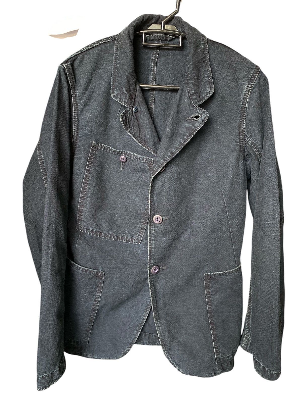 45rpm × Japanese Brand × Vintage 45Rpm indigo Denim Chore Jacket Size US M / EU 48-50 / 2 - 1 Thumbnail