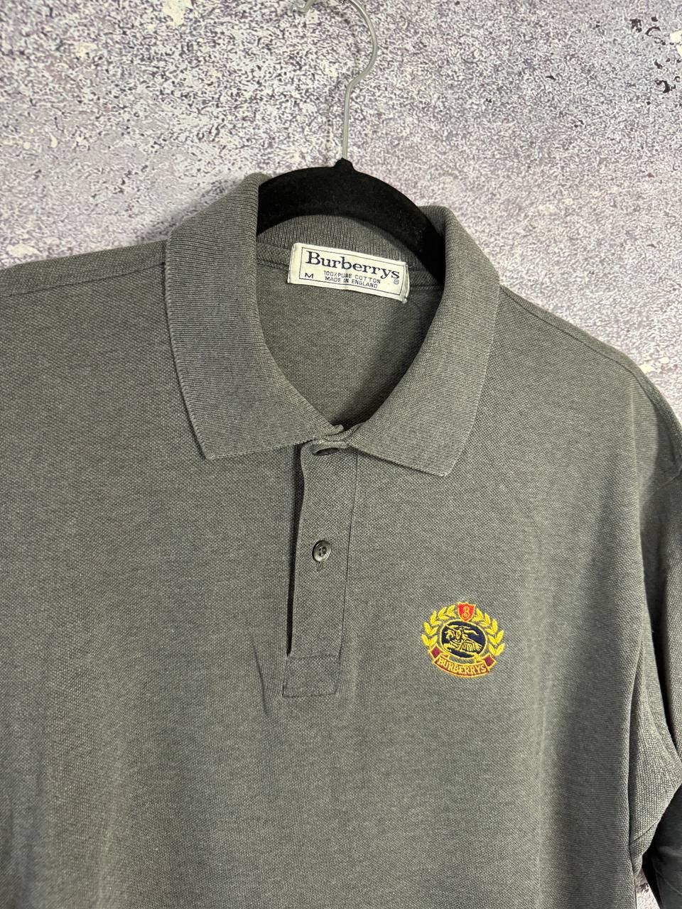 Burberry × Vintage Vintage Burberry Gray Polos Oldmoney Medium Size US M / EU 48-50 / 2 - 9 Thumbnail