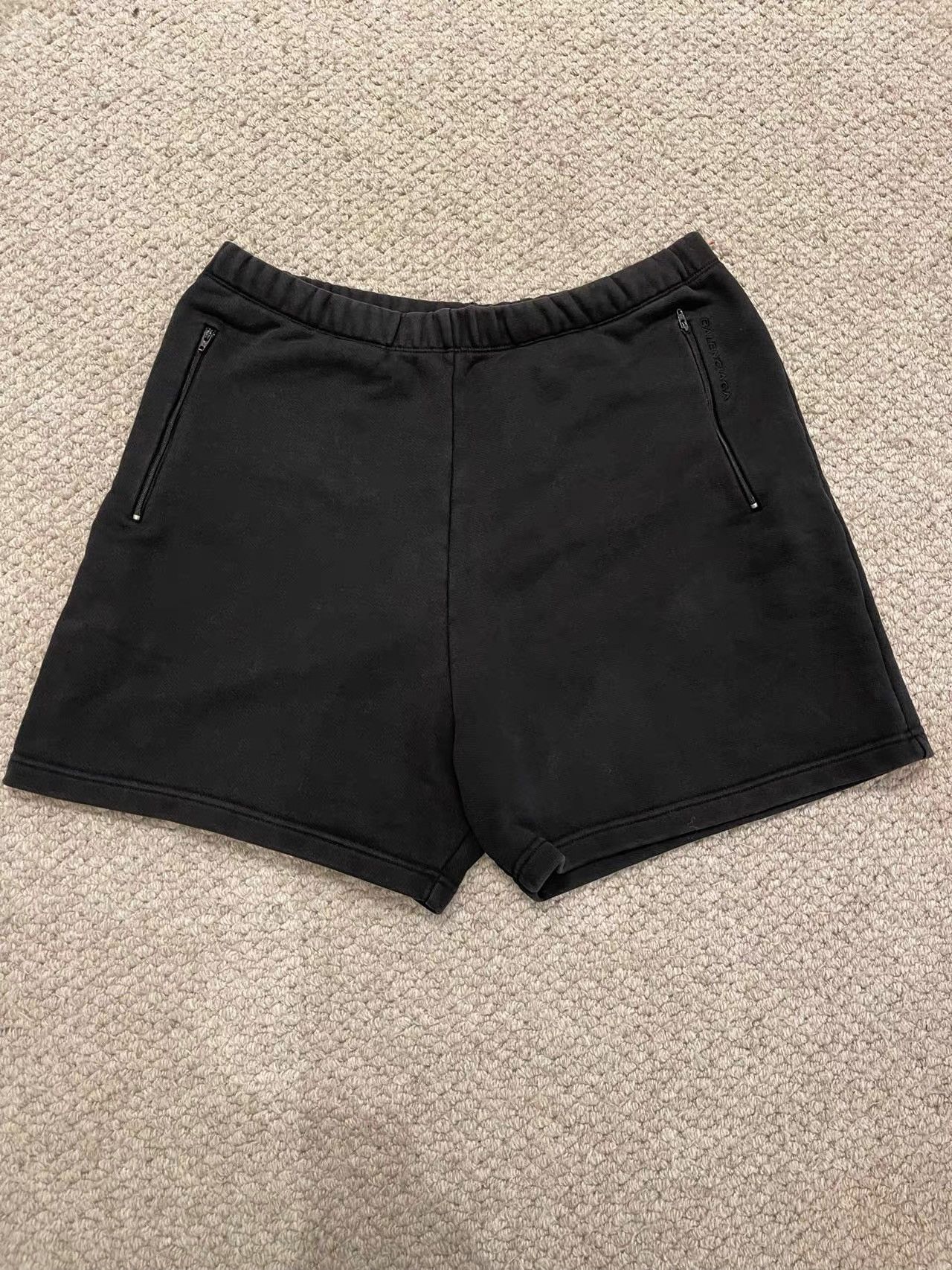 Balenciaga Balenciaga Black Small Logo Shorts K28 Size US 31 - 4 Thumbnail