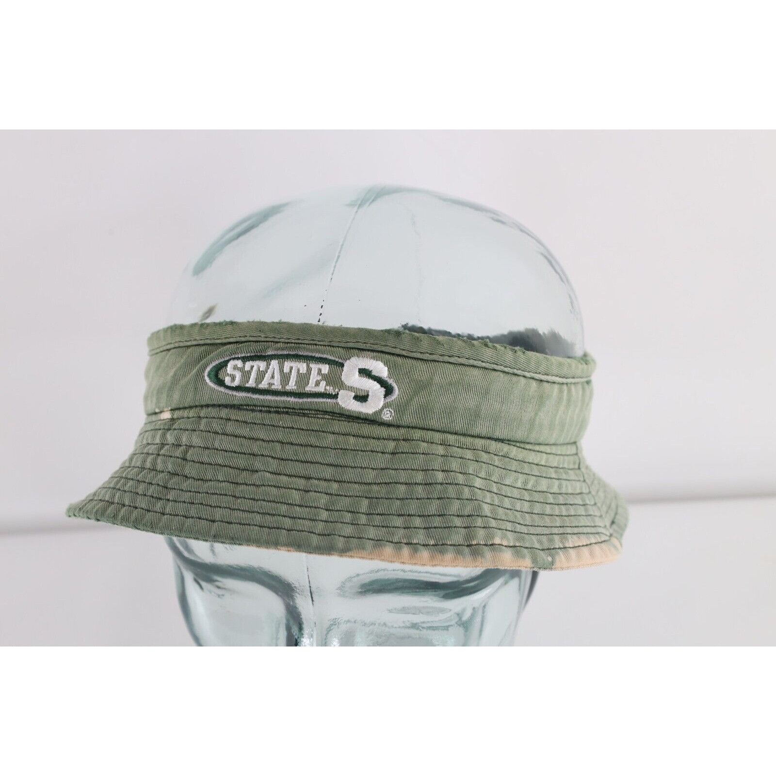 Vintage Vintage 90s Michigan State University Visor Band Hat Size ONE SIZE - 1 Thumbnail