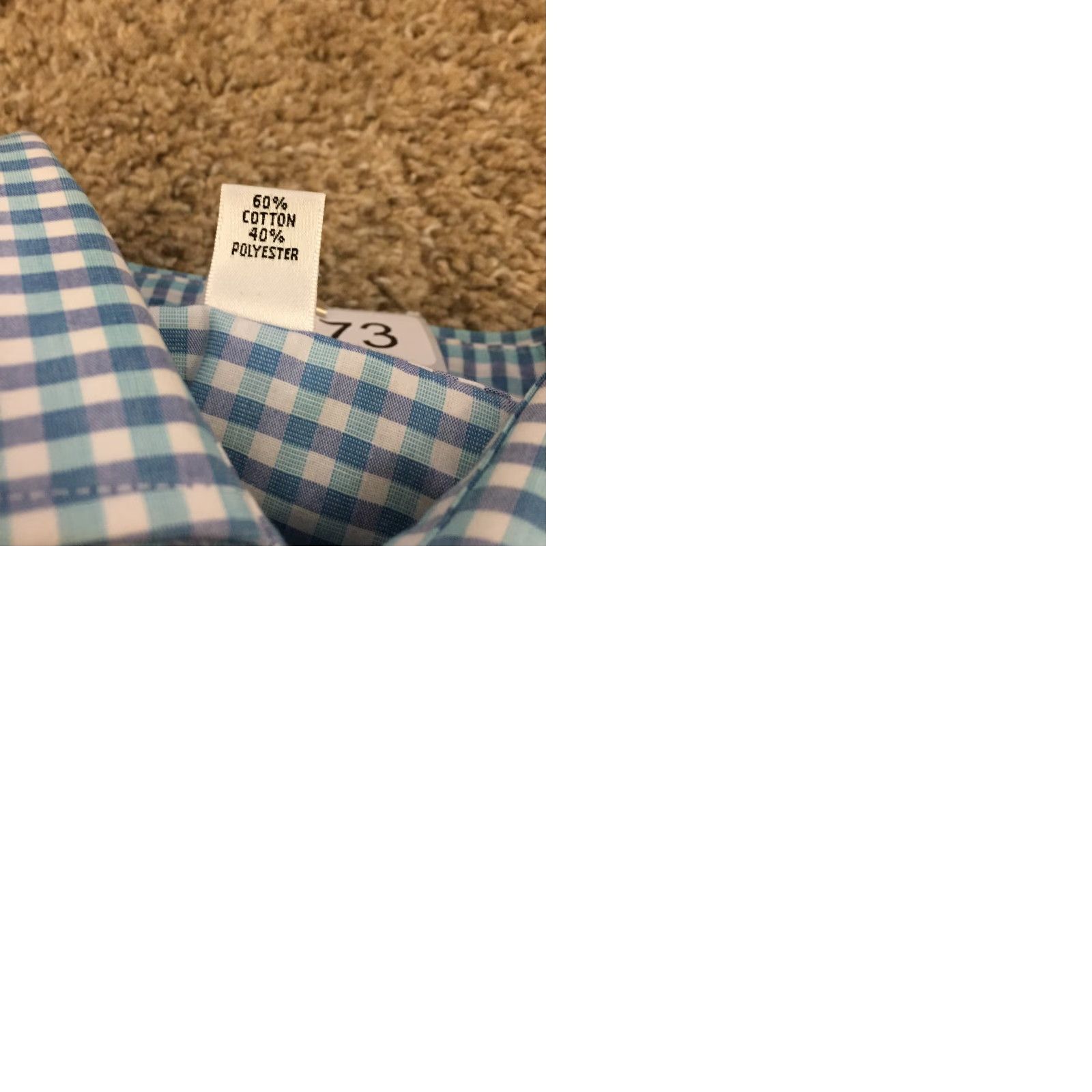 Van Heusen Van Heusen Shirt Mens 15.5 Blue Plaid Long Sleeve Button Up Size US L / EU 52-54 / 3 - 9 Thumbnail