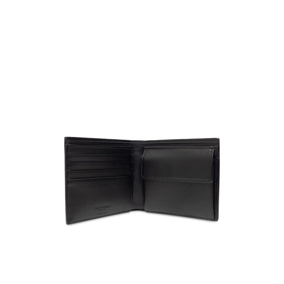Saint Laurent Paris SAINT LAURENT Black Leather Wallet New & Authentic Size ONE SIZE - 2 Thumbnail