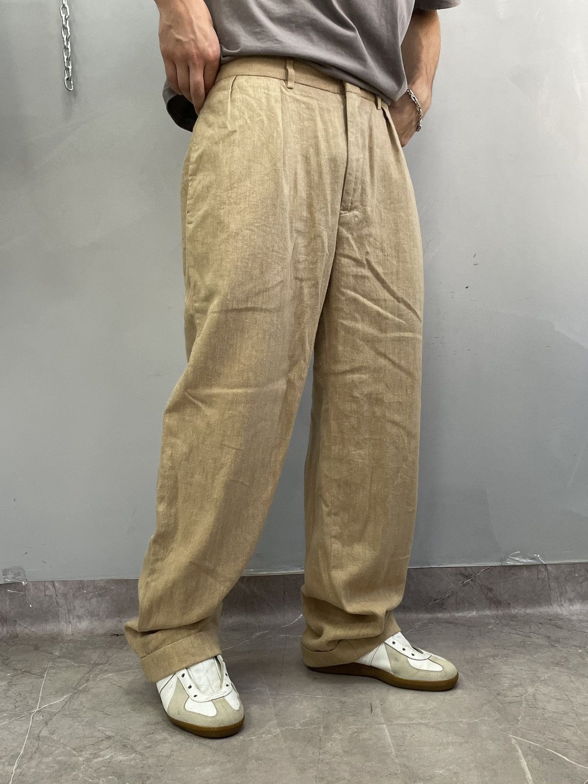 Polo Ralph Lauren casual pants cotton/linen y2k