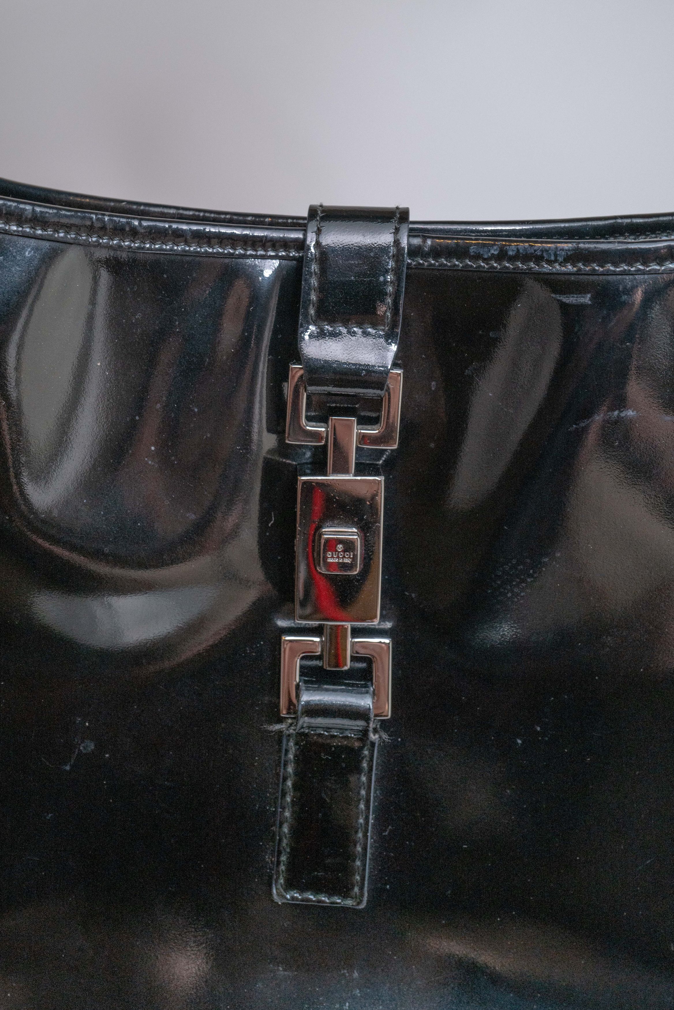 Gucci Black Patent Leather Vintage Gucci Jackie Bag Size ONE SIZE - 2 Thumbnail