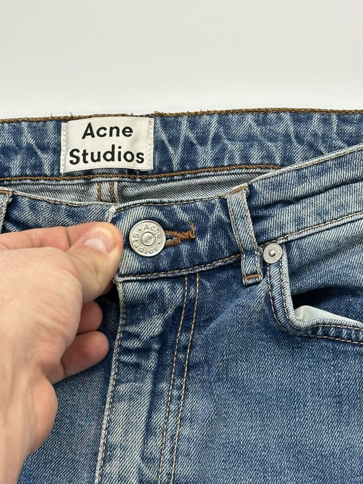 Acne Studios Acne Studios Light Denim Jeans 26x34 Size Size 26" / US 2 / IT 38 - 10 Thumbnail
