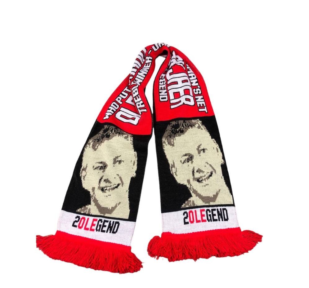 Vintage Rare! Vintage Manchester United Solskjaer Football Scarf Size ONE SIZE - 6 Thumbnail