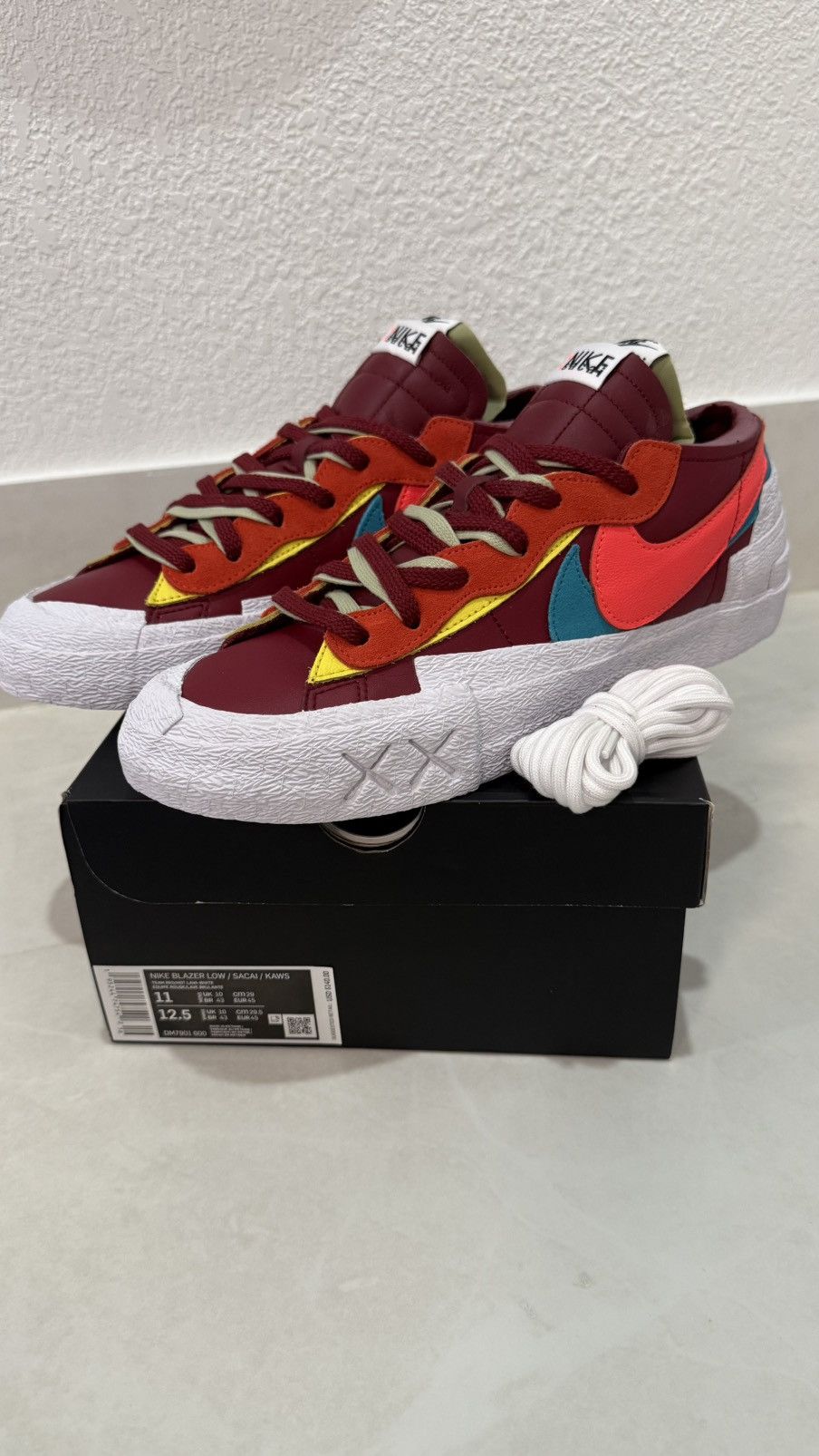 Kaws × Nike × Sacai Nike KAWS x sacai x Blazer Low 'Team Red' Size 11 New in Box Size US 11 / EU 44 - 1 Thumbnail