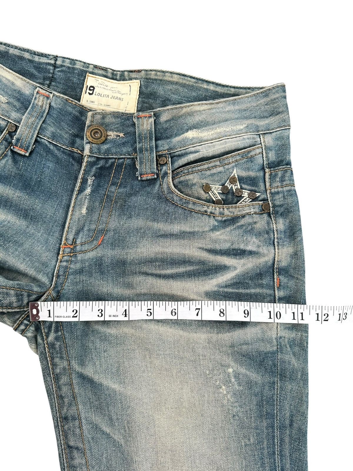 Kapital YOSHITOMO NARA LOLITA Exotic Vintage Distressed Denim Jeans Size US 34 / EU 50 - 23 Thumbnail