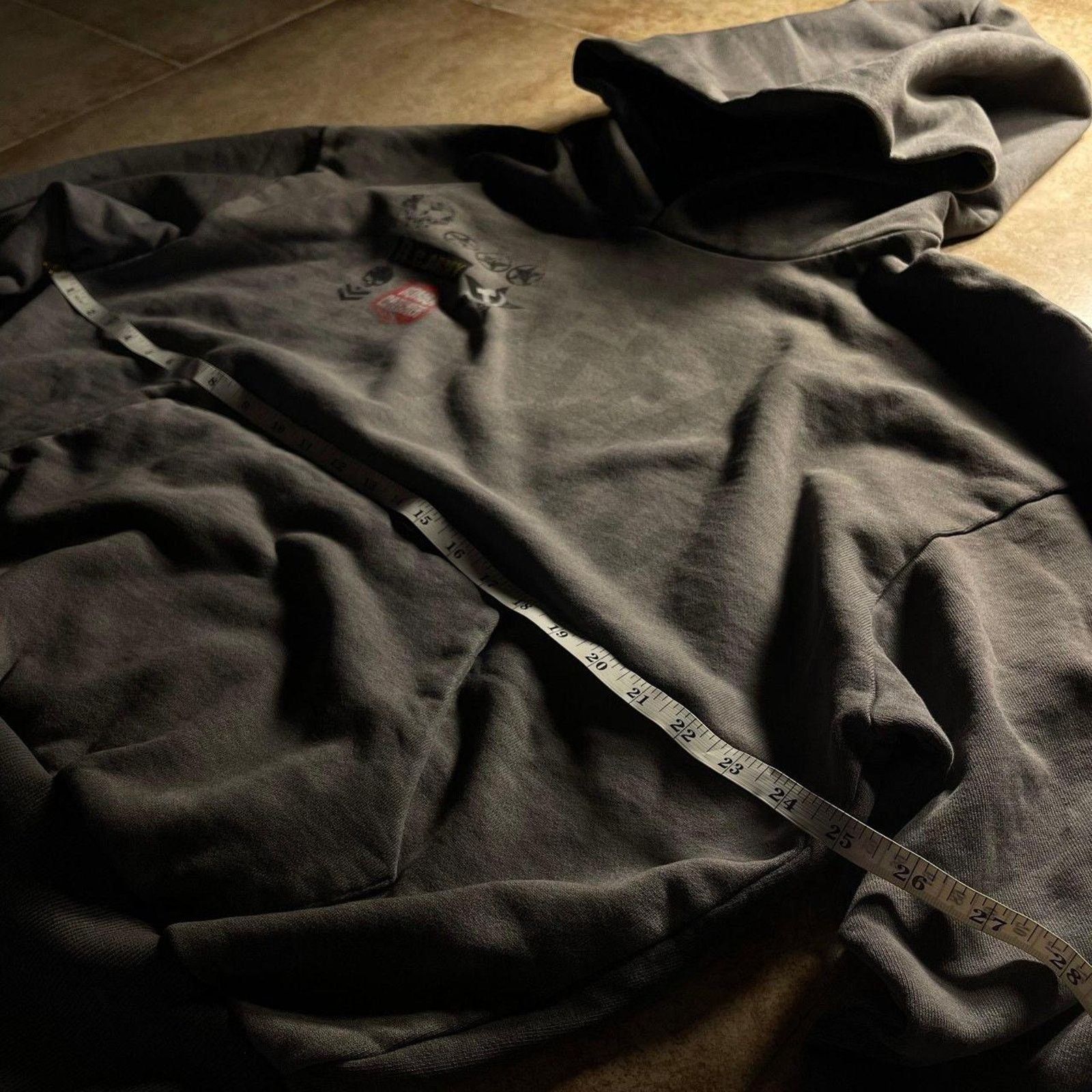 Japanese Brand Japanese Brand Vintage Faded Grey War Hoodie size S Size US M / EU 48-50 / 2 - 13 Thumbnail