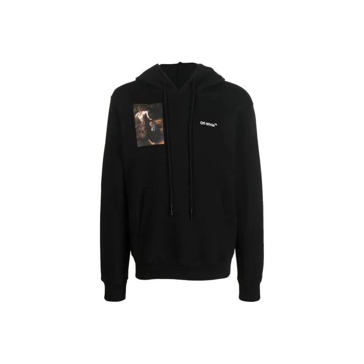 Off-White Off-White Black Graphic Hoodie for Men 0079 Size US L / EU 52-54 / 3 - 1 Thumbnail