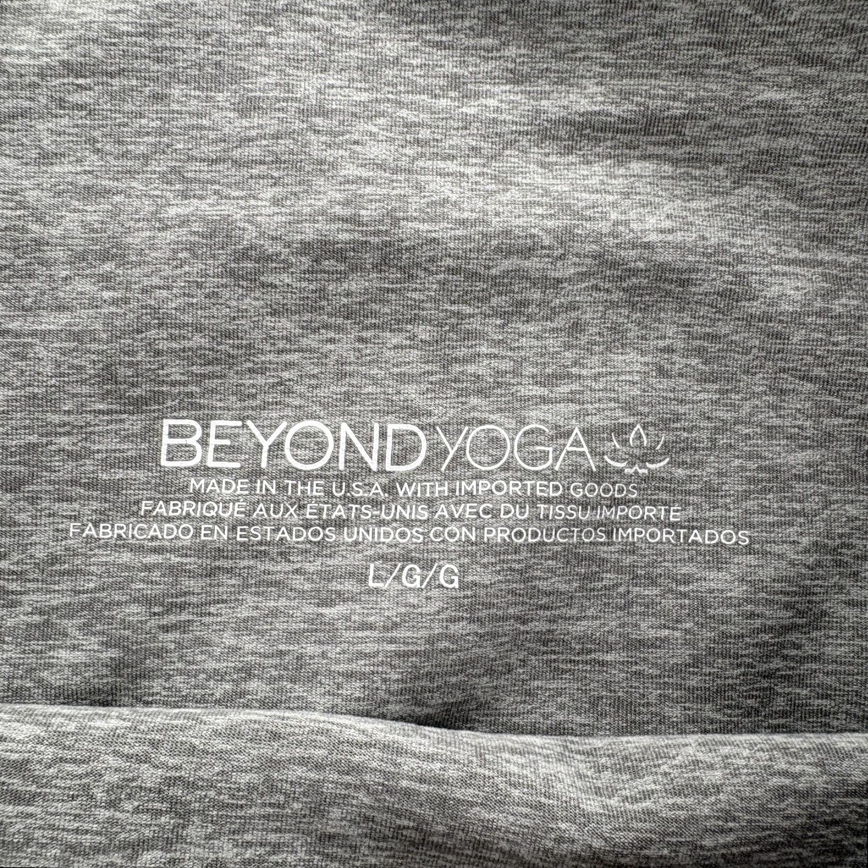 Beyond Yoga Beyond Yoga Pants Womens Large Gray High Waisted Leggings Athletic Made USA Size 36" / US 14 / IT 50 - 4 Thumbnail