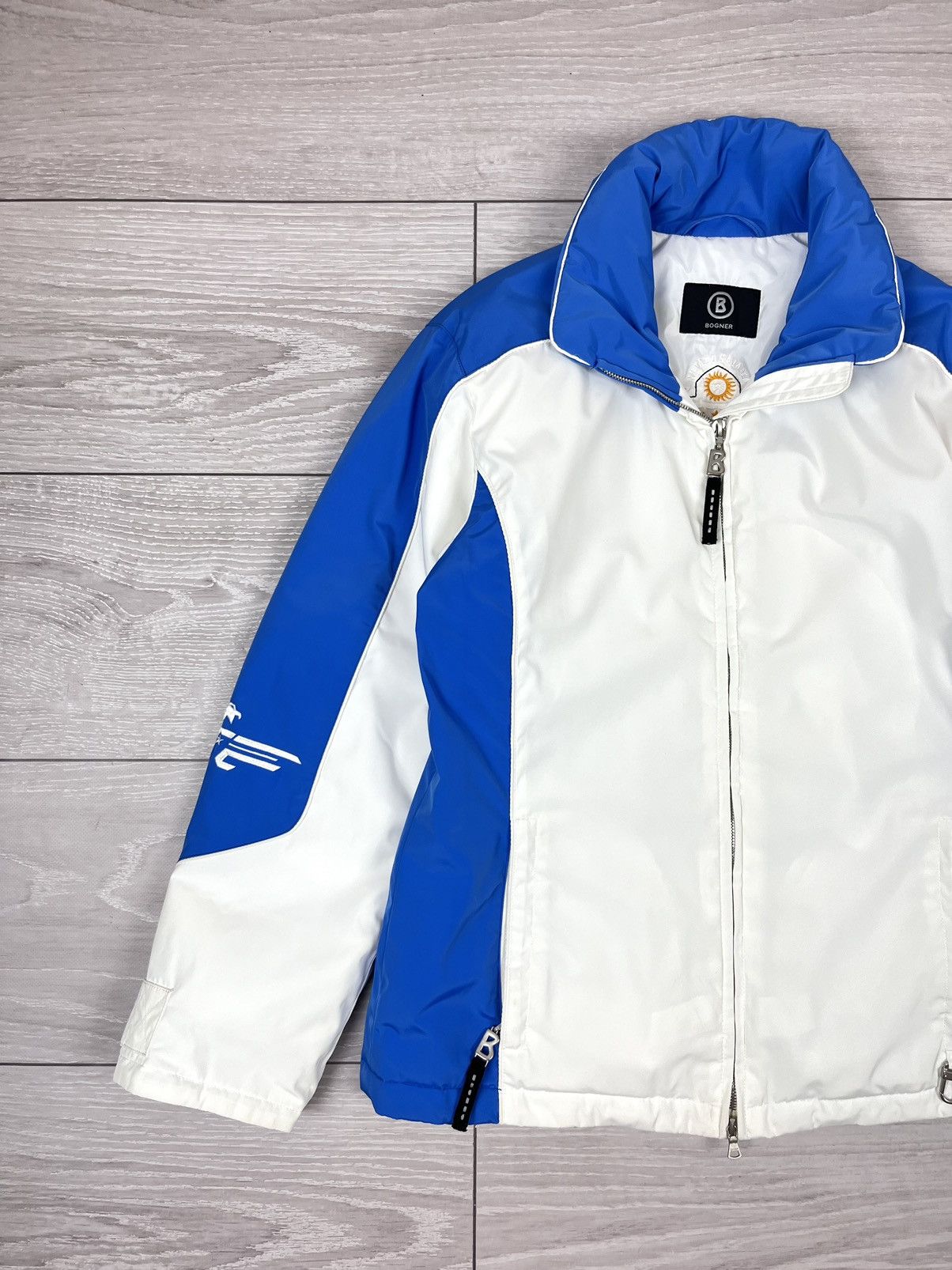 Bogner Bogner White Blue Nylon Ski Winter Puffer Jacket Womens Size XS / US 0-2 / IT 36-38 - 5 Thumbnail