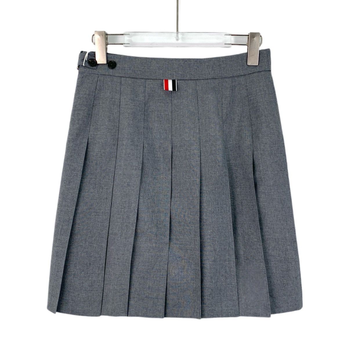 Thom Browne Thom Browne Grey Wool Casual Pleated Skir K26WX Size 27" / US 4 / IT 40 - 2 Thumbnail