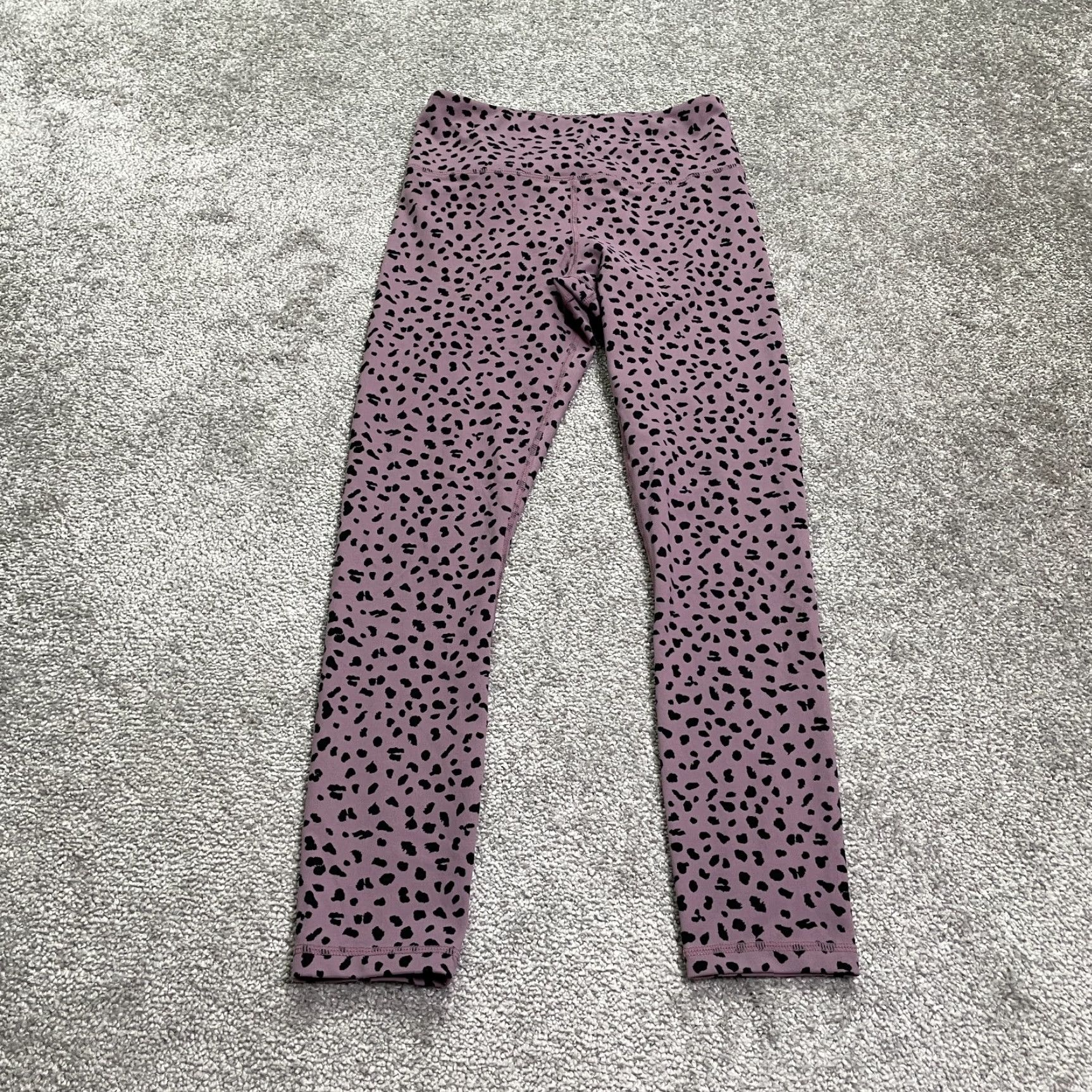 Vintage Zyia Leggings Womens 2 Purple Leopard Animal Print Active Compression Athletic Yoga Gym 24x24 Size 26" / US 2 / IT 38 - 2 Thumbnail