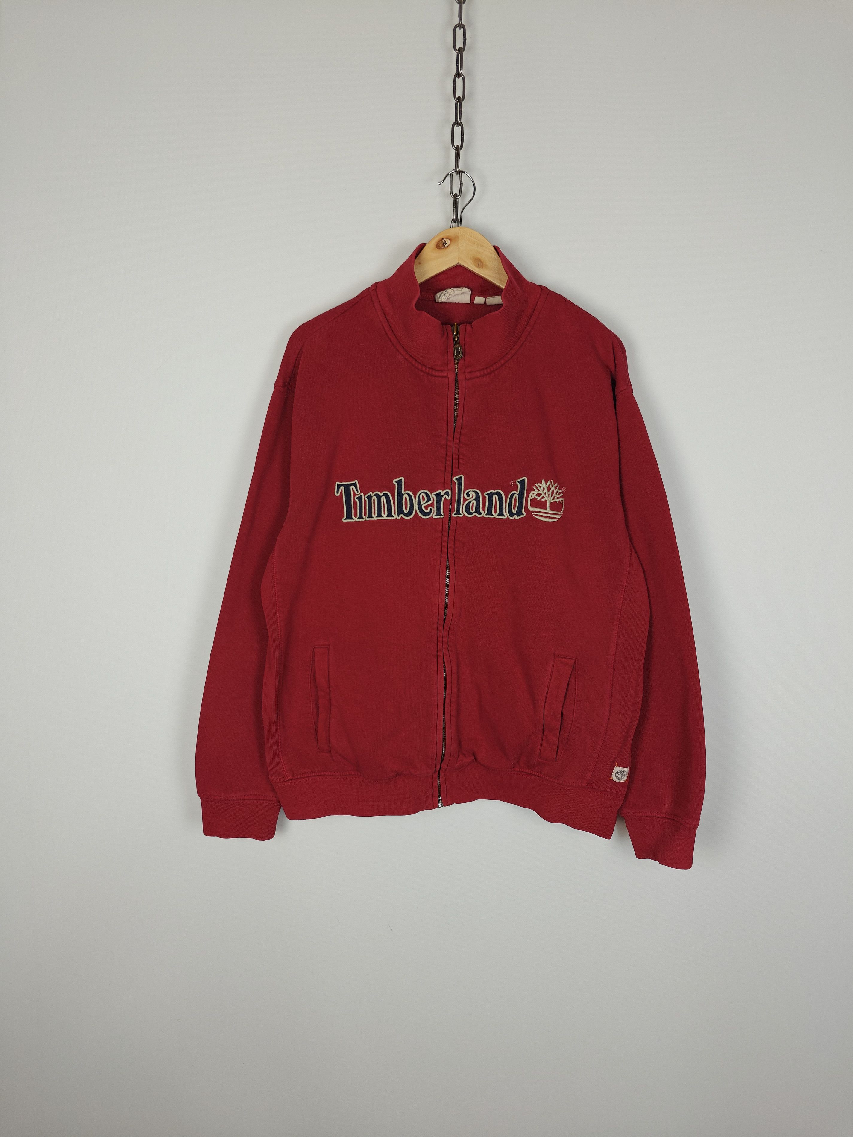 Timberland Timberland Vinatge Zip Jacket Center Logo Red size L Size US L / EU 52-54 / 3 - 1 Thumbnail