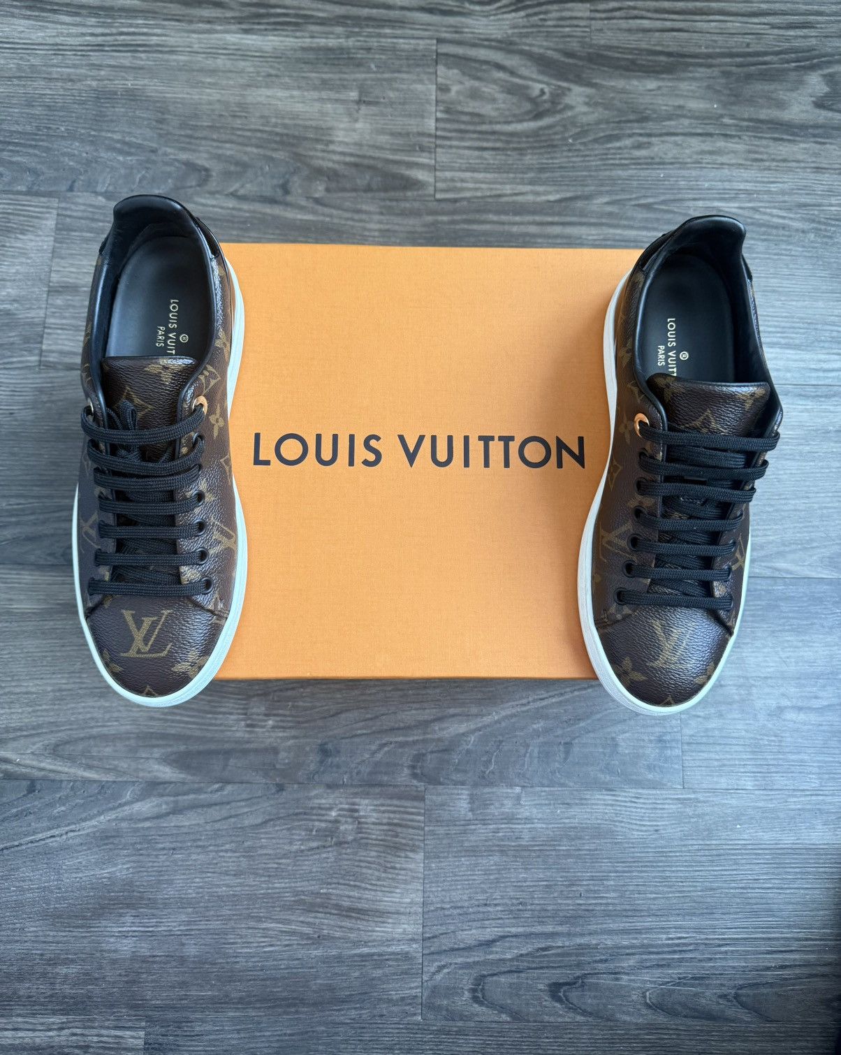 Louis Vuitton Louis Vuitton Luxembourg Sneaker - Monogram Canvas Size US 8 / IT 38 - 3 Thumbnail