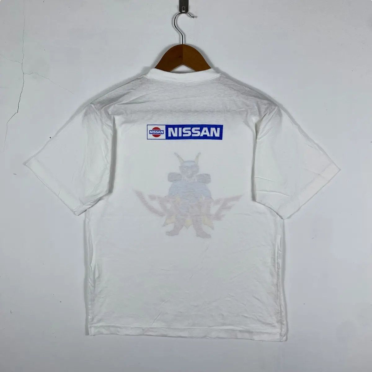 Japanese Brand Vintage 80's NISSAN Car Cartoon Graphic Promo Tee Shirt Size US L / EU 52-54 / 3 - 4 Thumbnail