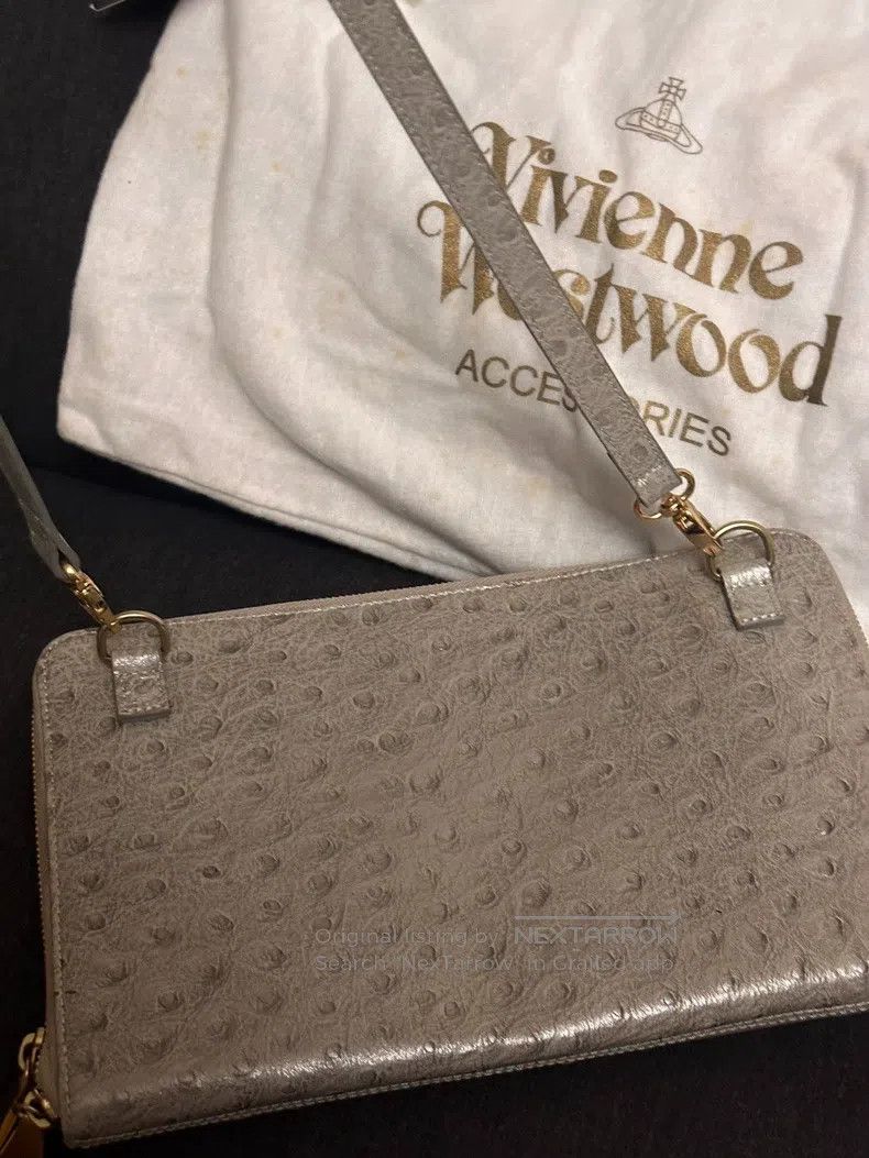 Vivienne Westwood Vivienne Westwood size os Saturn elephant gray ostrich skin Size ONE SIZE - 3 Thumbnail
